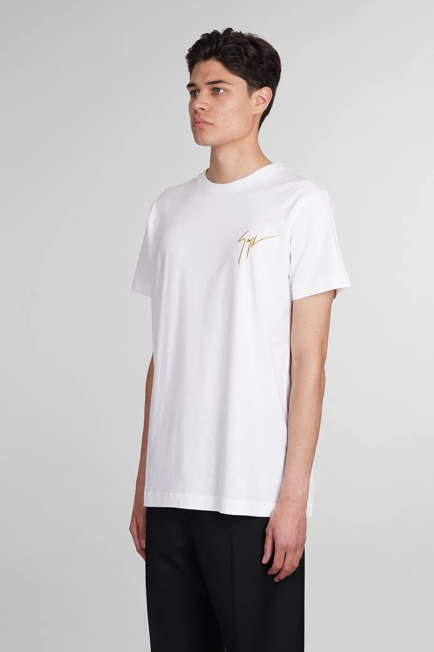 Lr01 T-Shirt in white cotton - Image 4