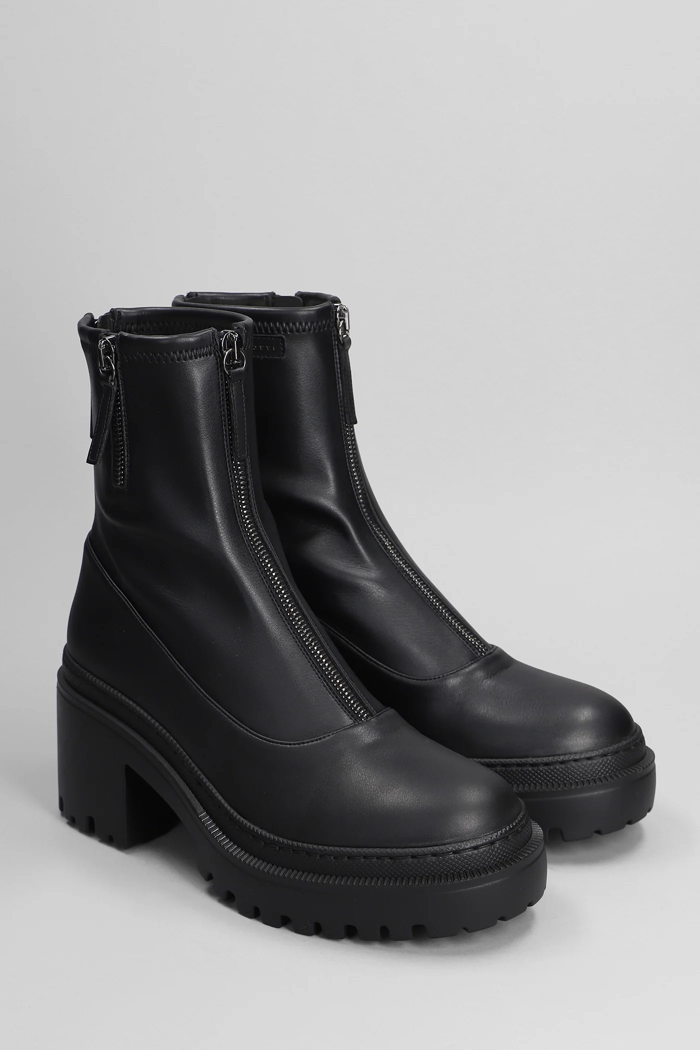 Martini Combat boots in black leather - Image 2