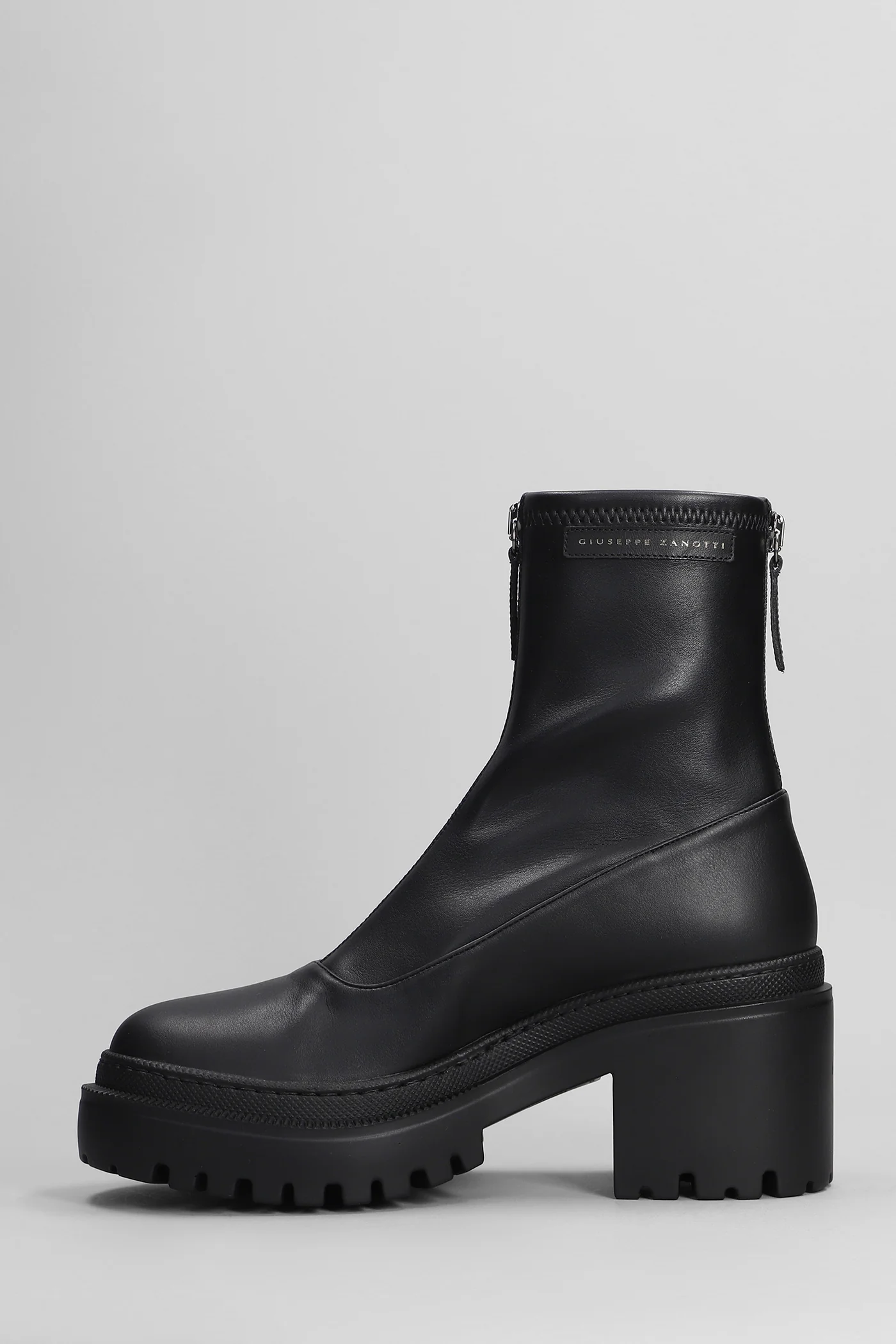 Martini Combat boots in black leather - Image 3