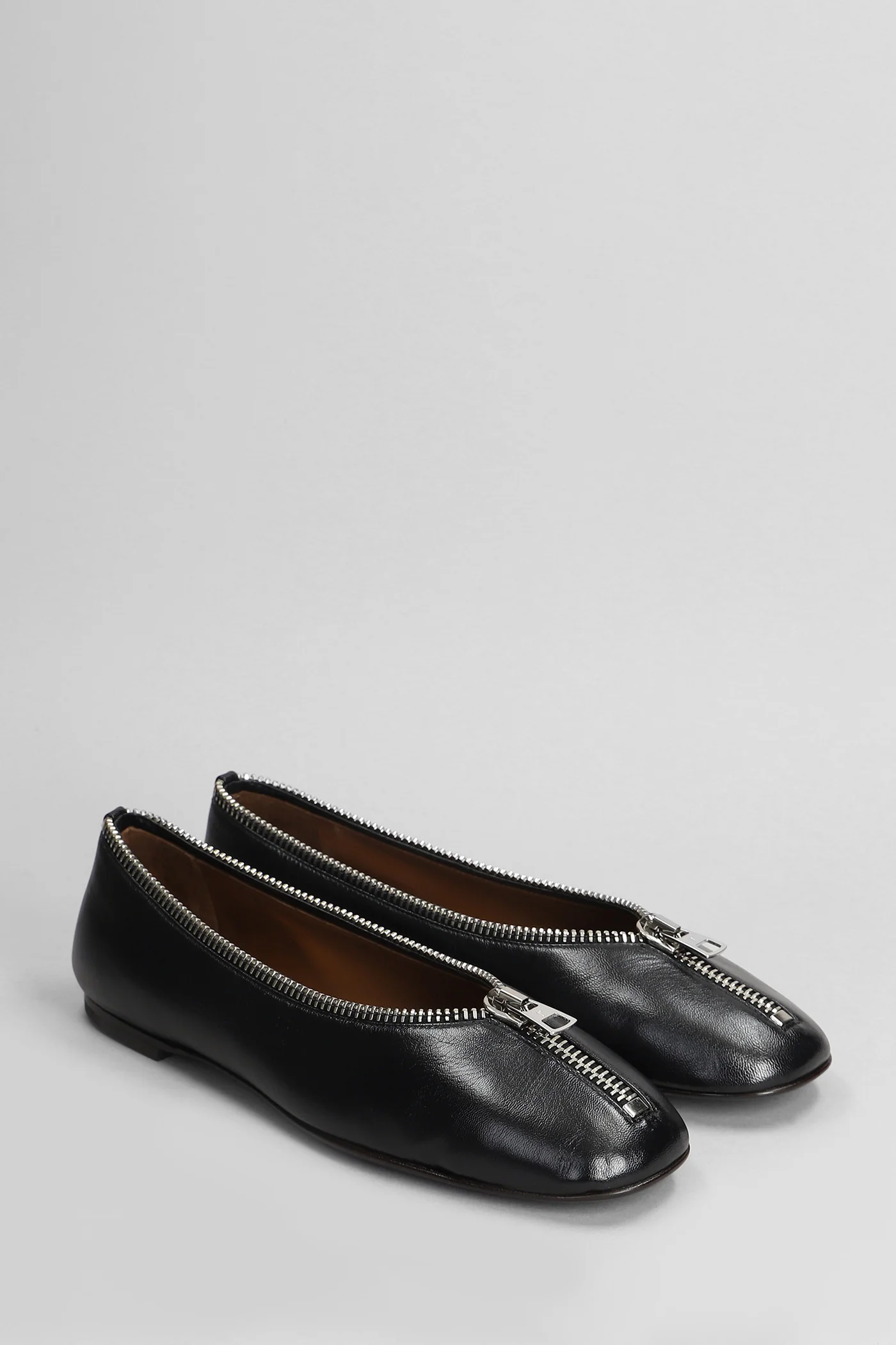 Oriane Ballet flats in black leather - Image 2