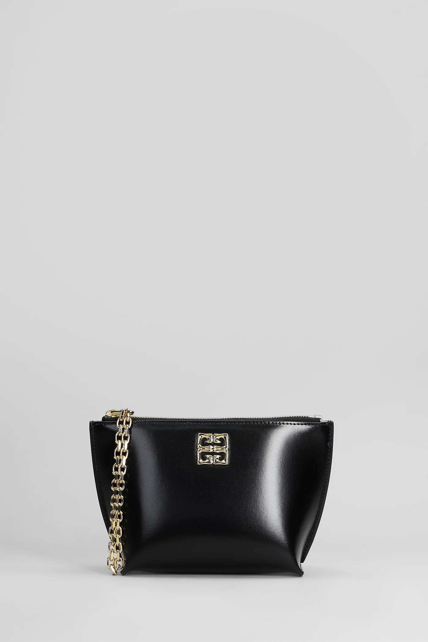 4g liquid pouch s Clutch in black leather
