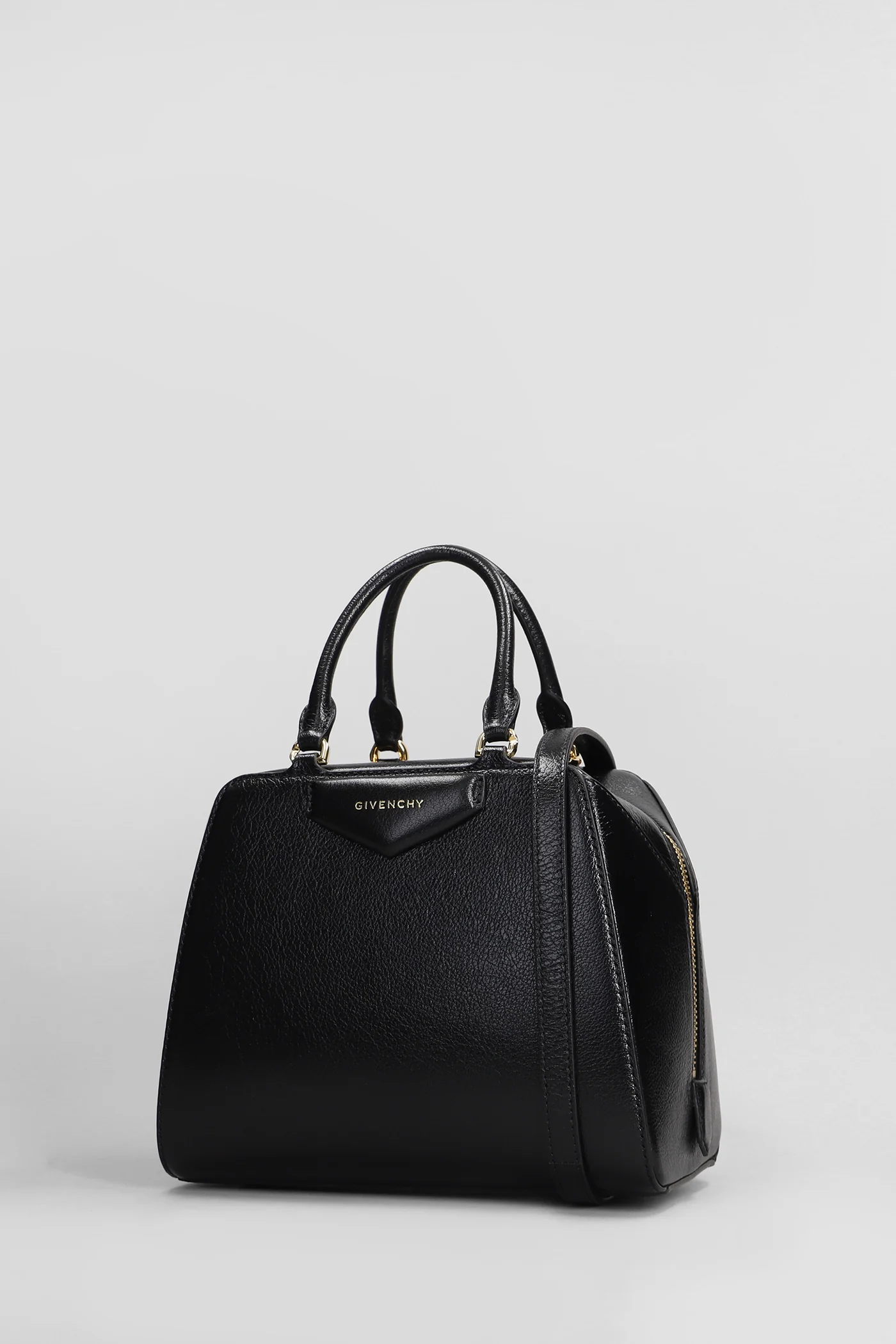 Antigona cube mini Hand bag in black leather - Image 2