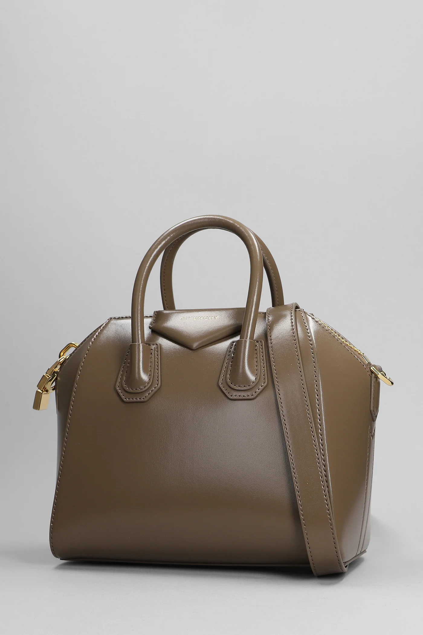 Antigona Shoulder bag in taupe leather - Image 2