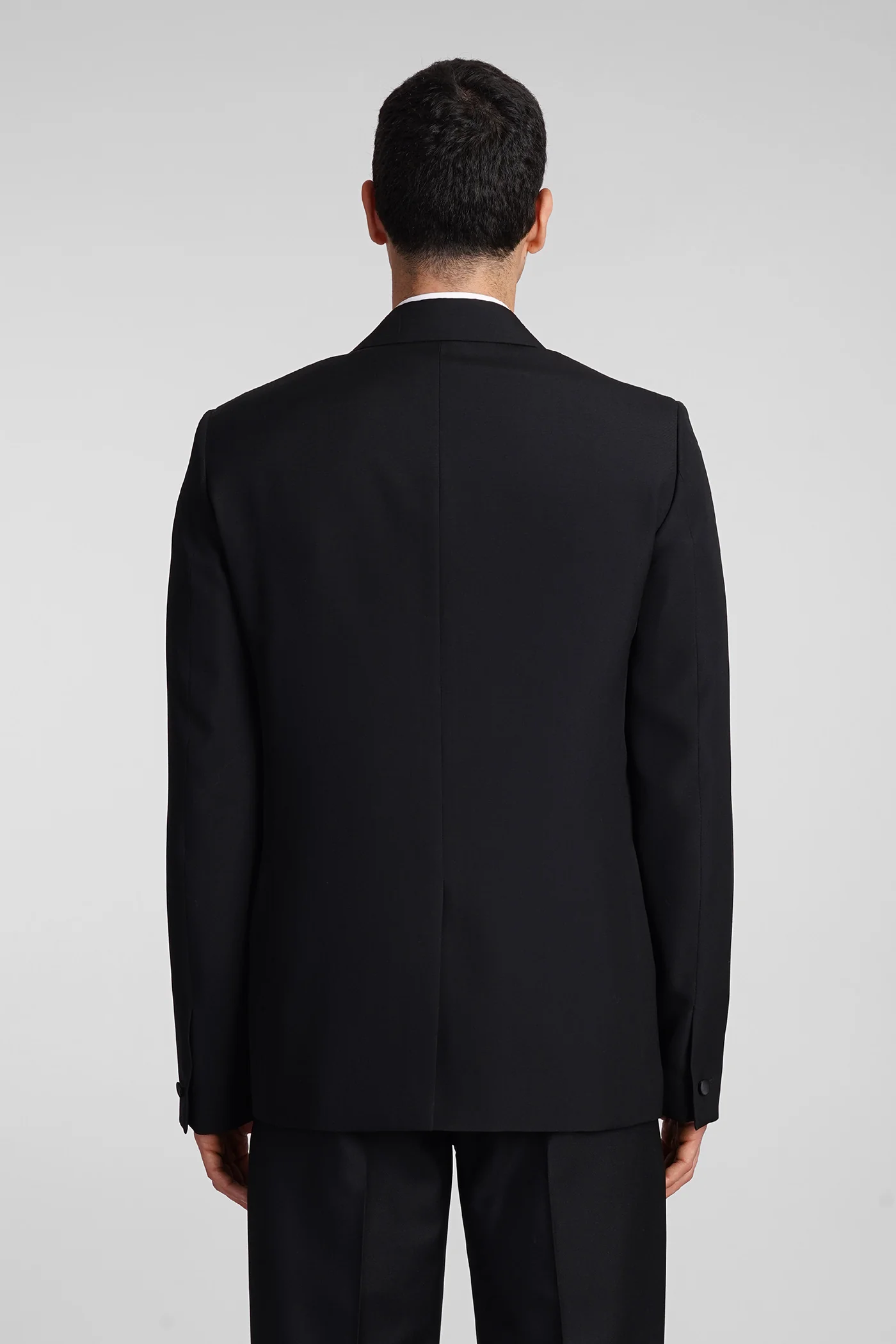 Blazer in black wool - Image 3