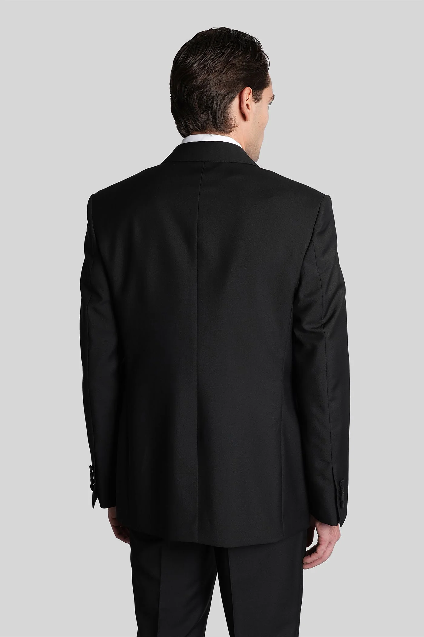 Blazer in black wool - Image 3