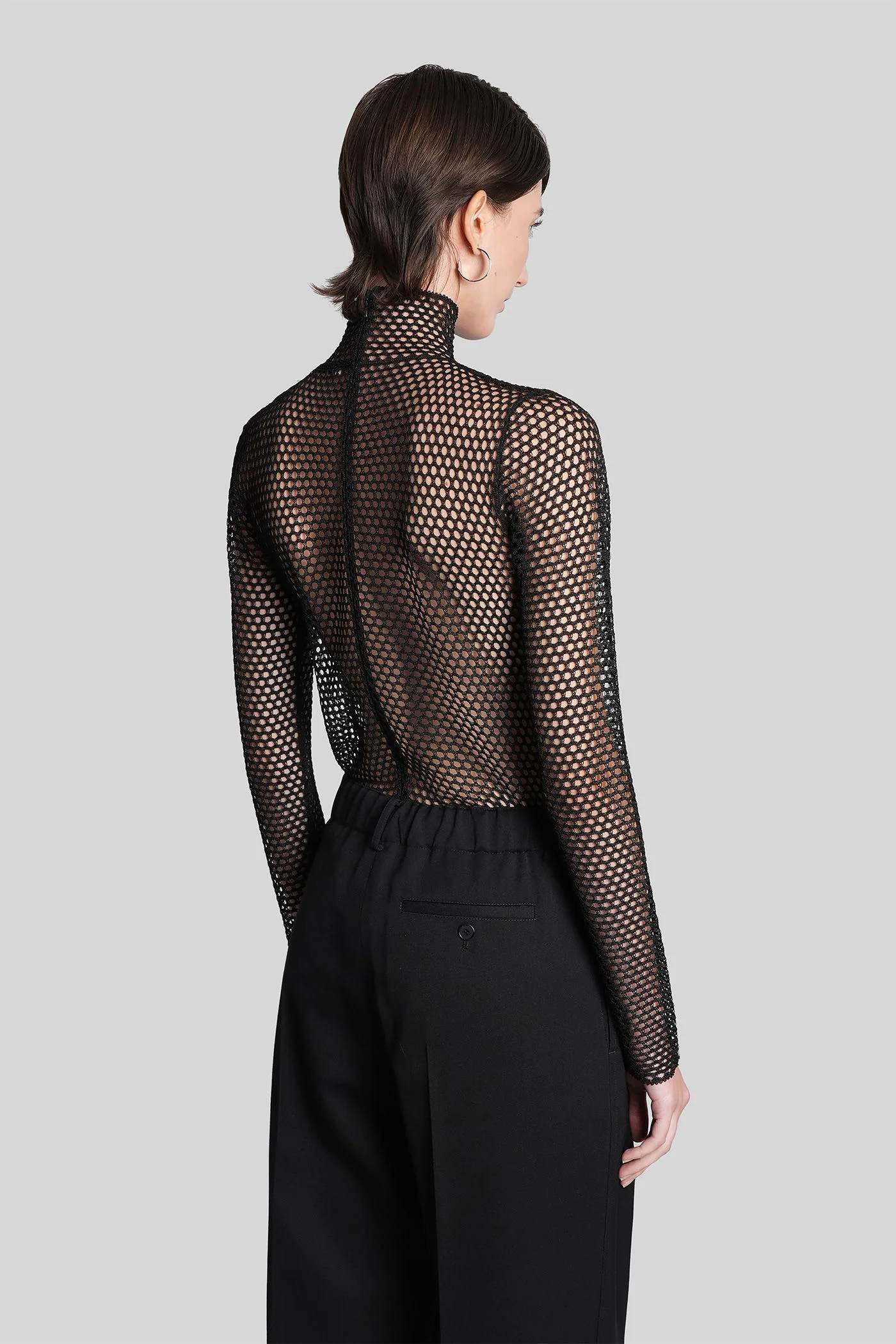 Body in black viscose - Image 3