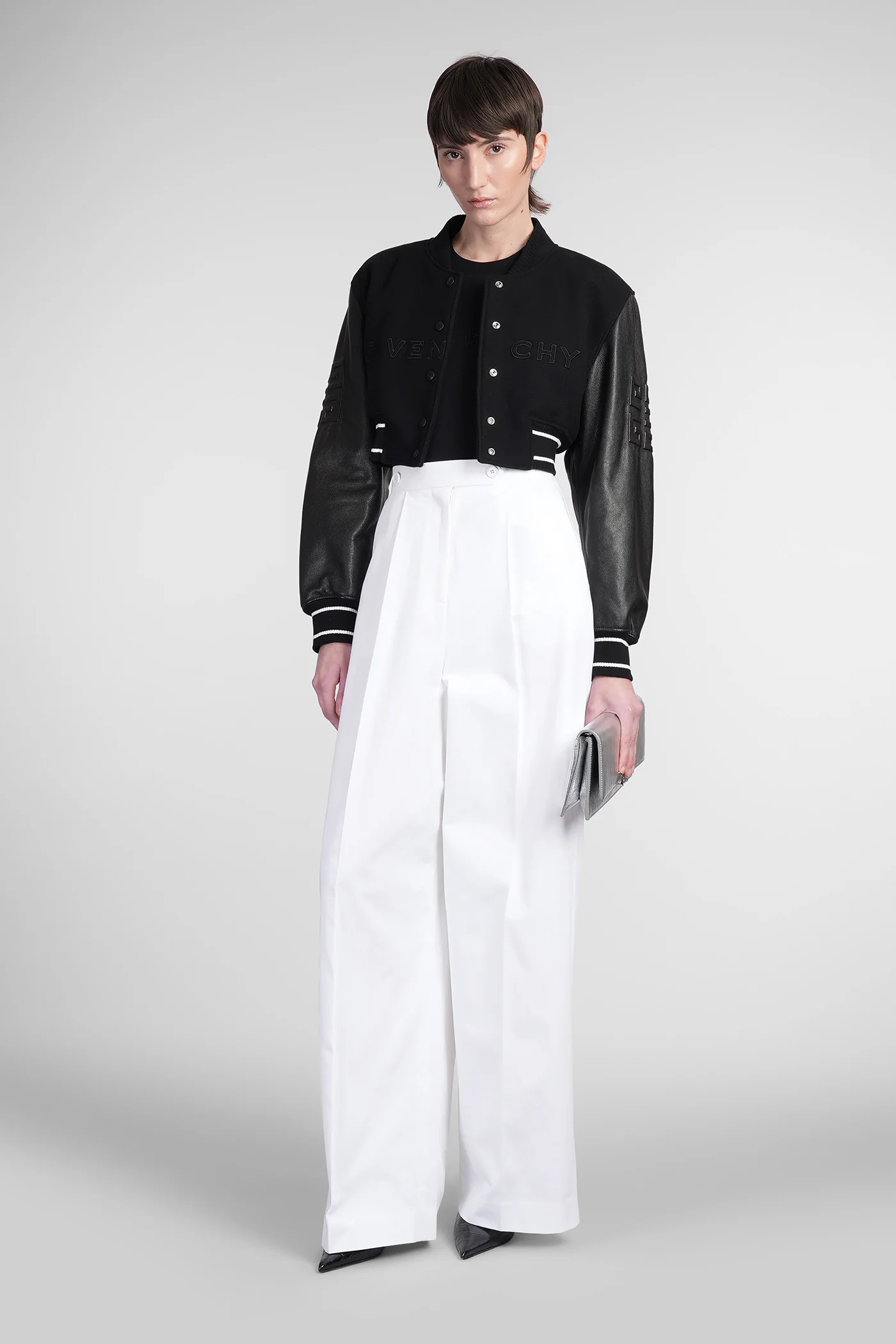 Bomber Jacket in black wool - Image 2