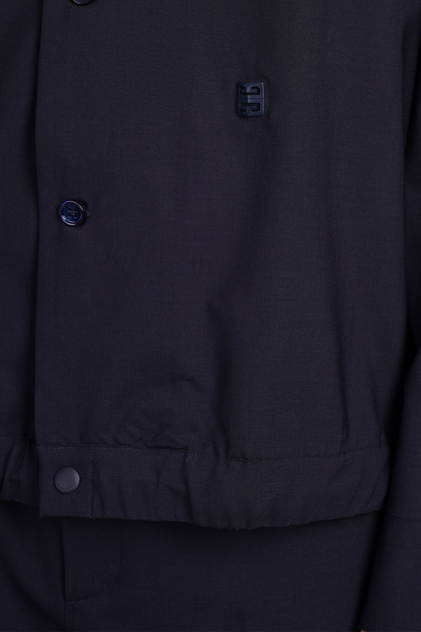 Casual jacket in blue wool - Image 5