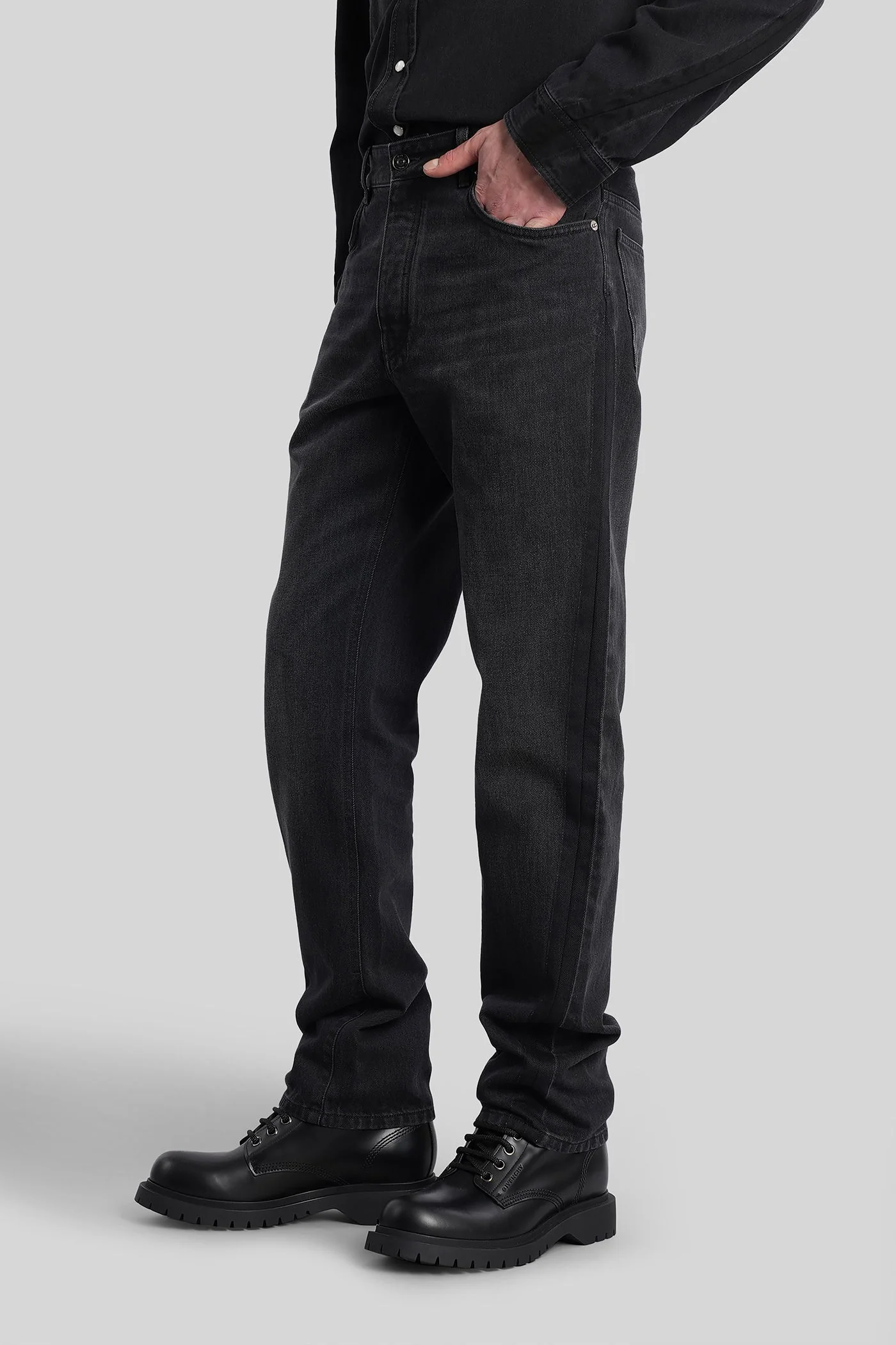 Jeans in black cotton - Image 4