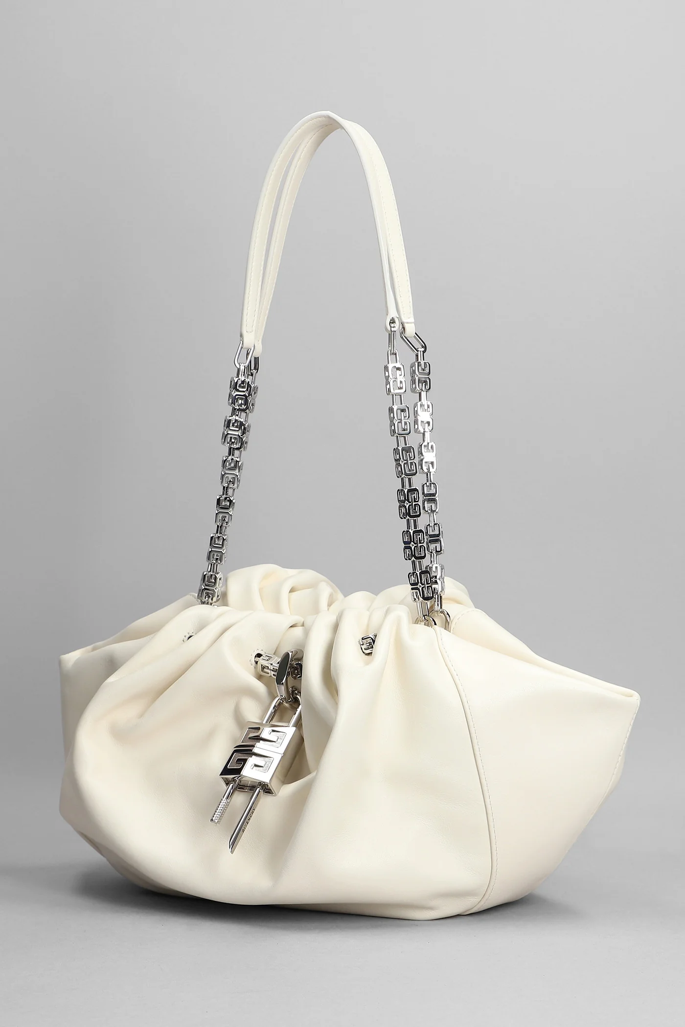 Kenny Shoulder bag in white leather - Image 2