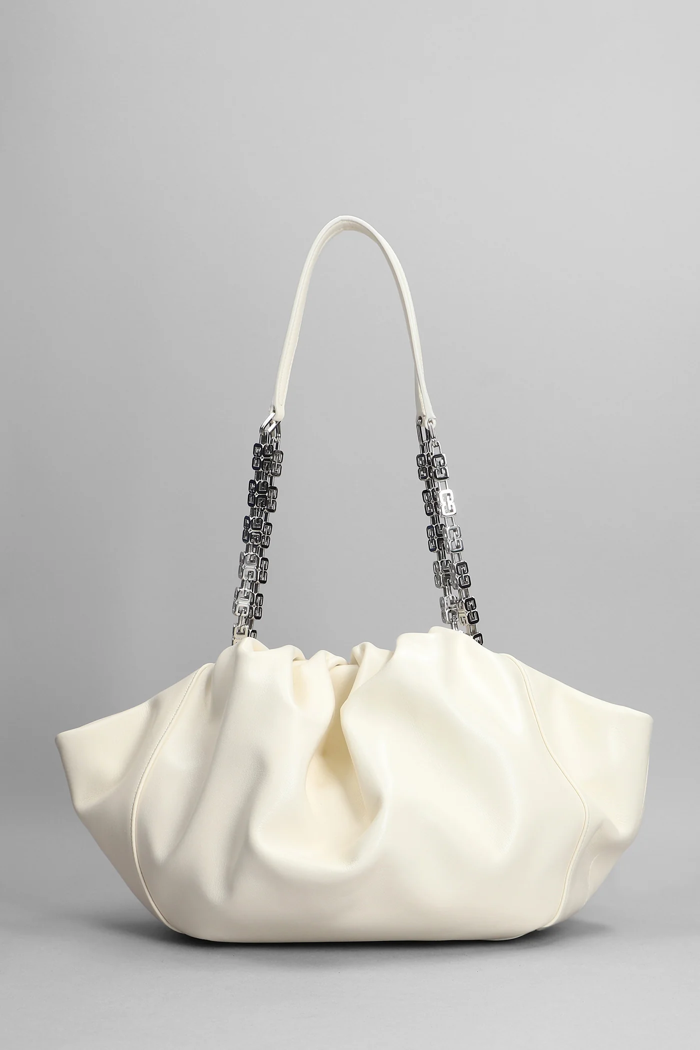 Kenny Shoulder bag in white leather - Image 3