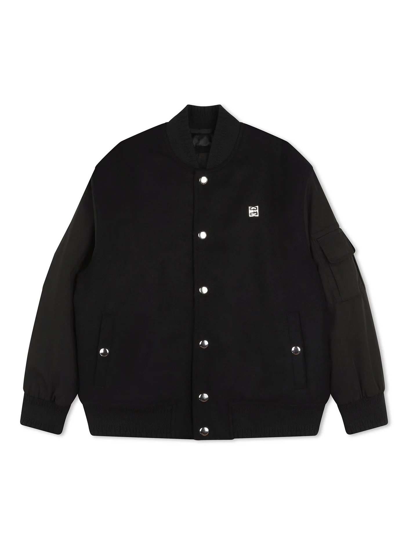 Bomber Jacket in black polyester