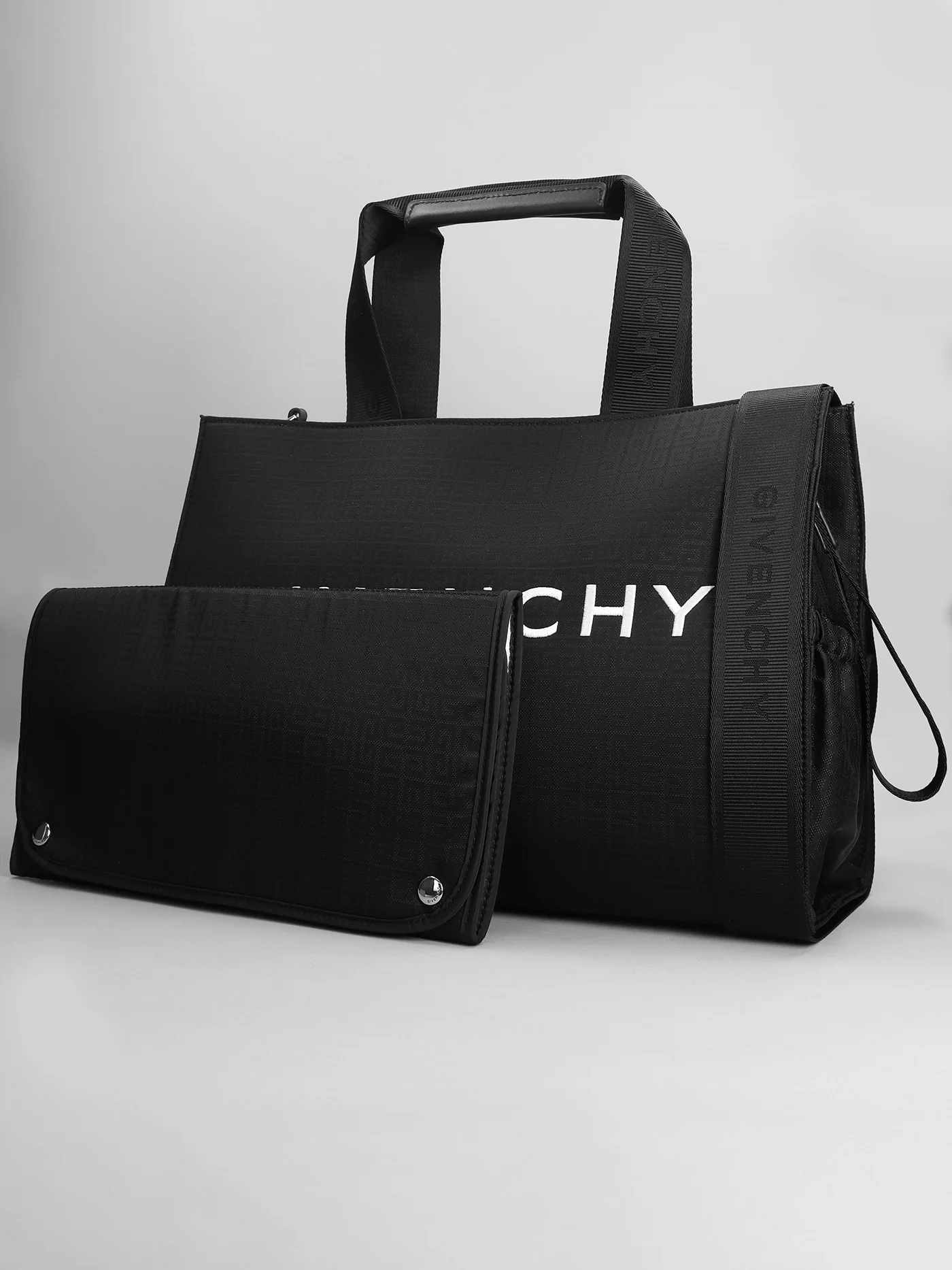 Shoulder bag in black polyamide - Image 2