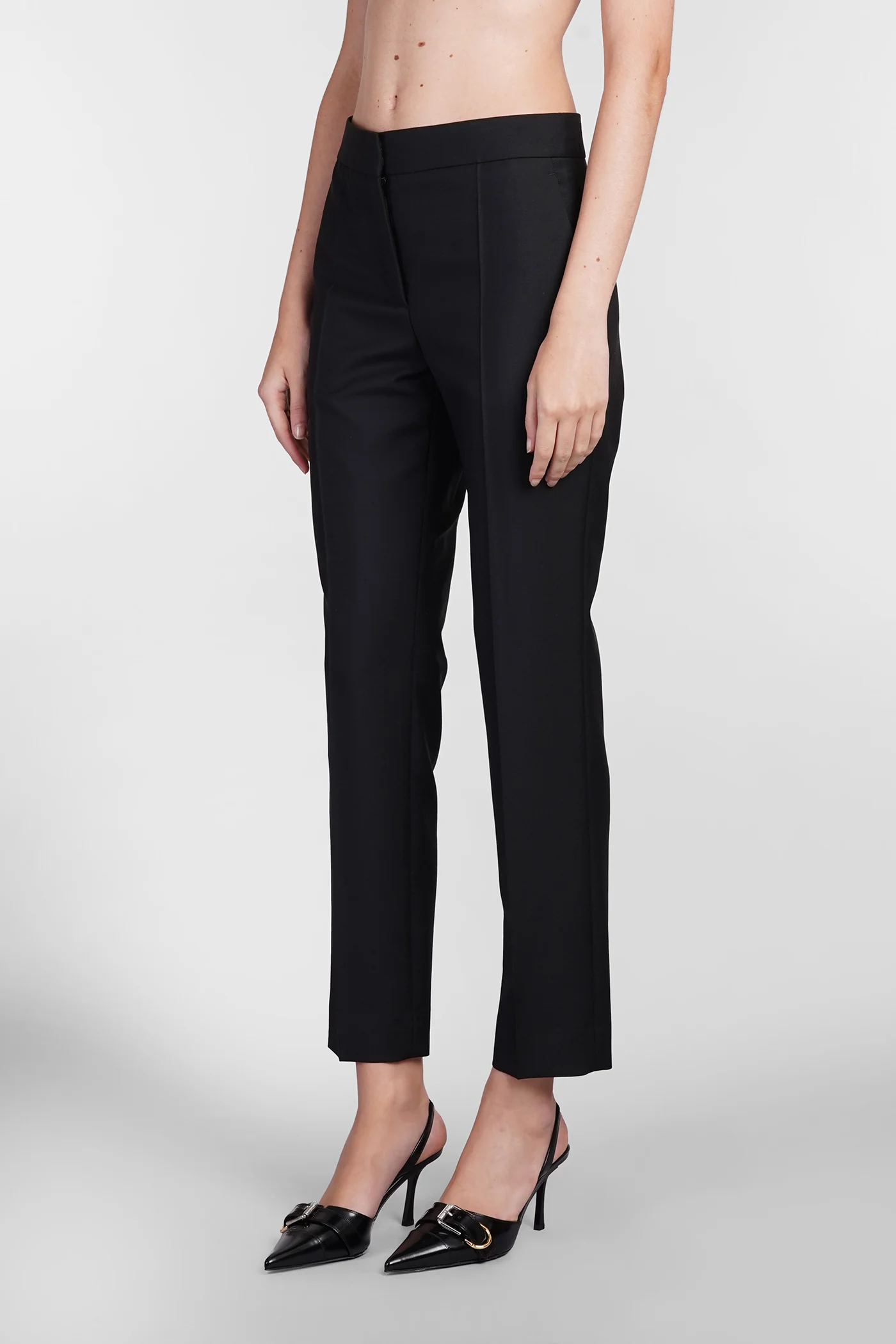 Pants in black wool - Image 4