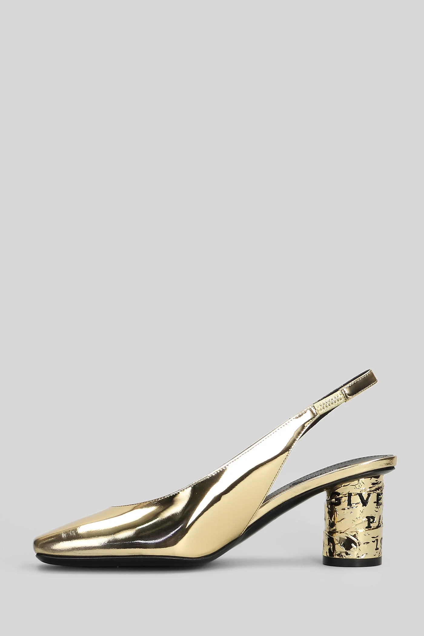 Pumps in gold leather - Image 3