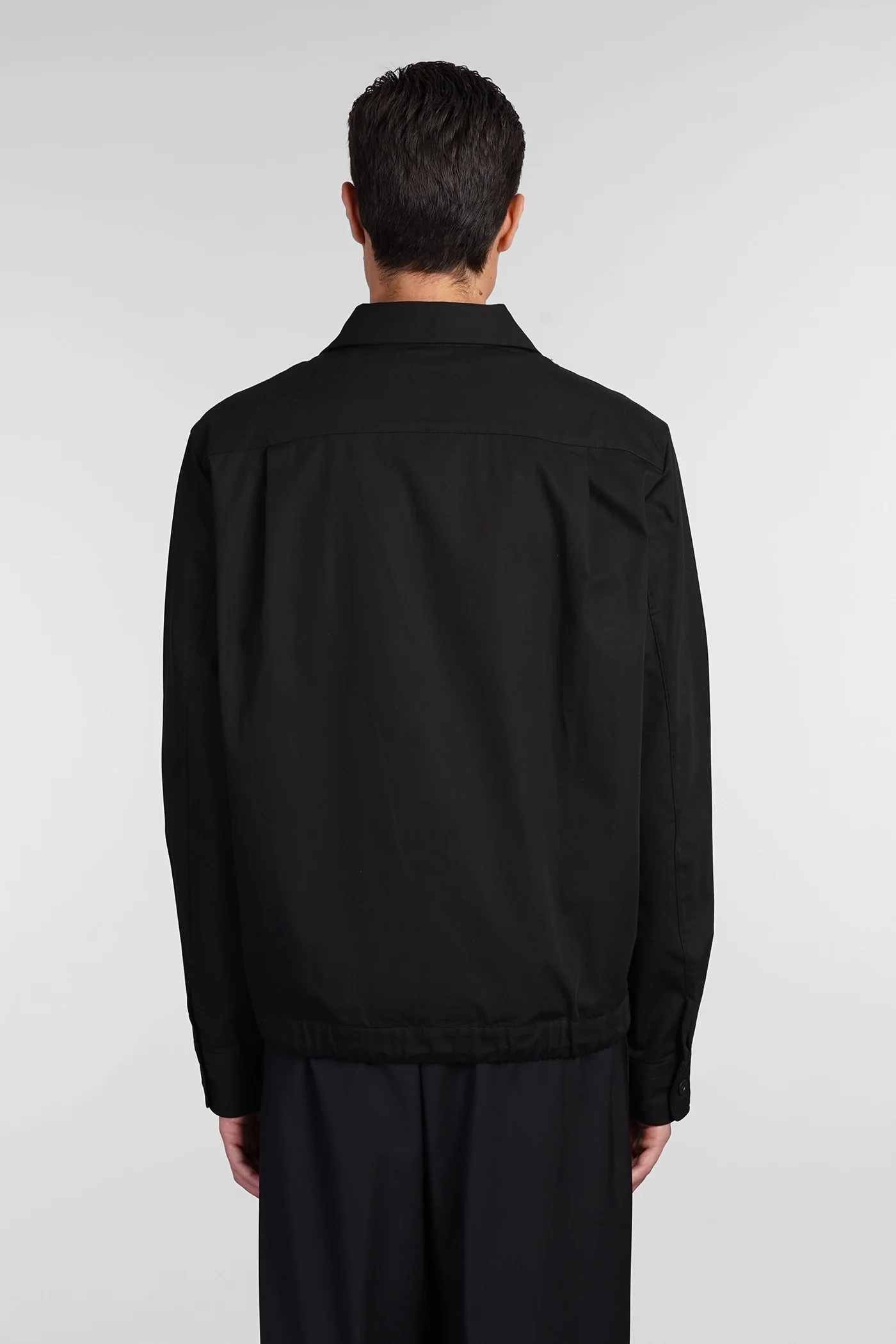 Shirt in black cotton - Image 3