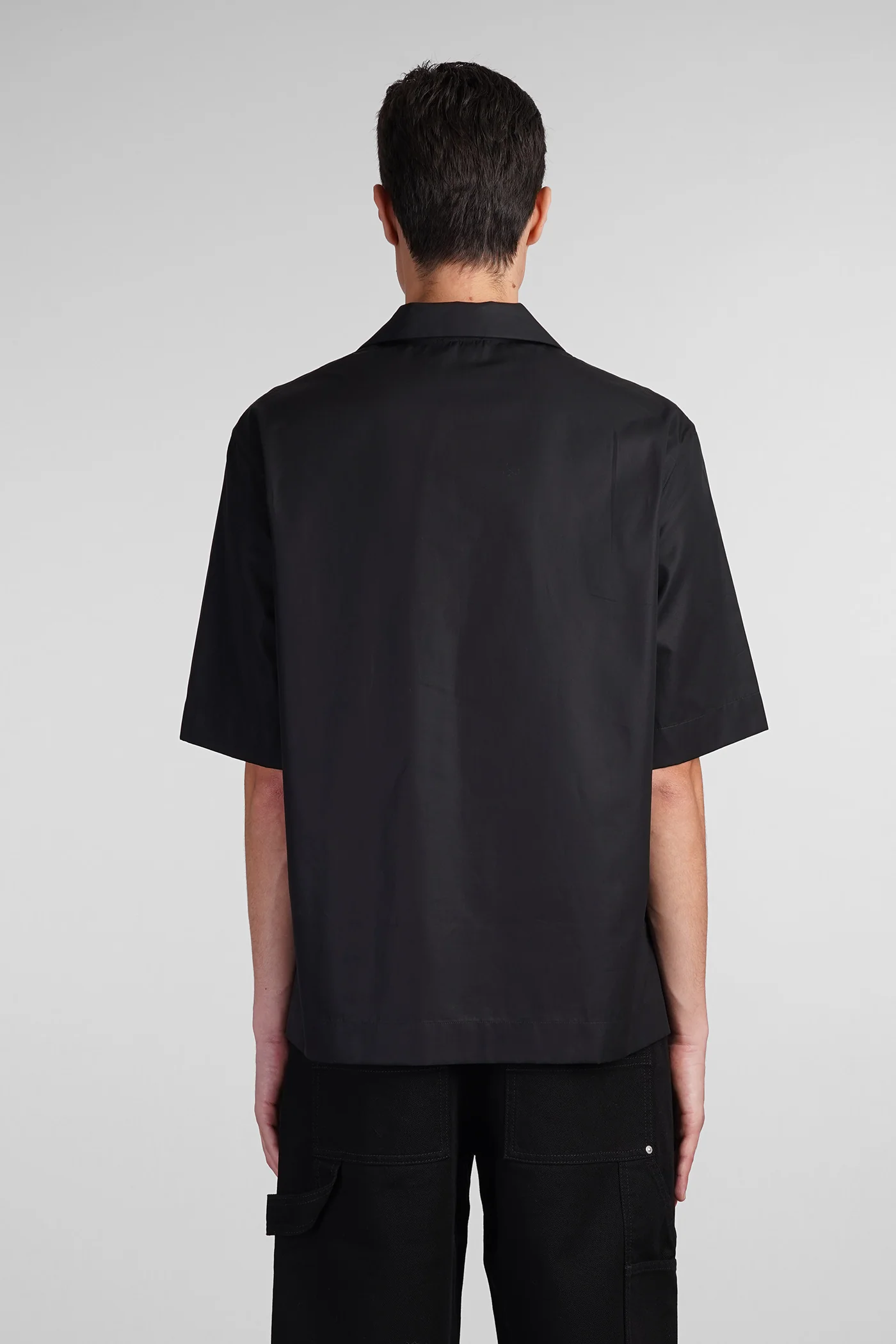 Shirt in black cotton - Image 3