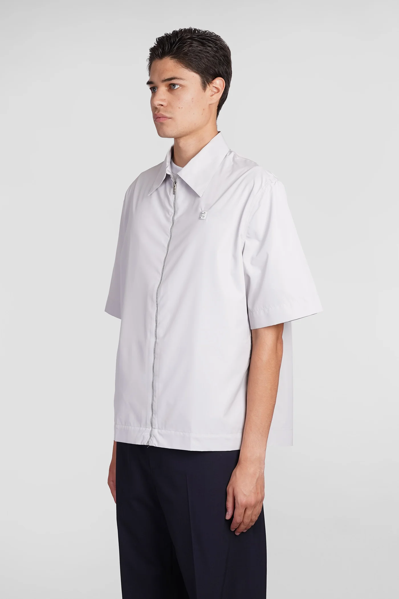 Shirt in grey polyester - Image 4