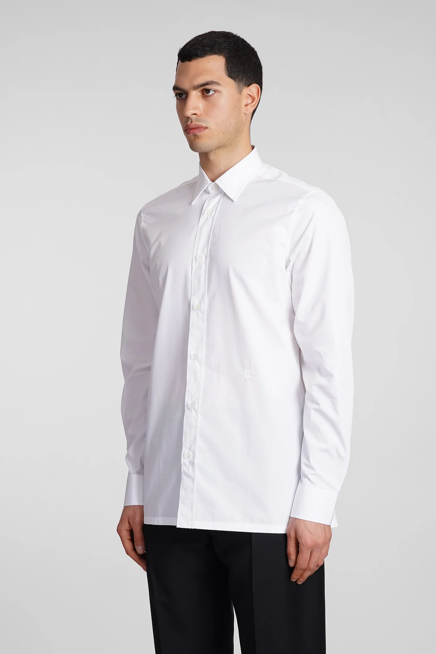 Shirt in white cotton - Image 9