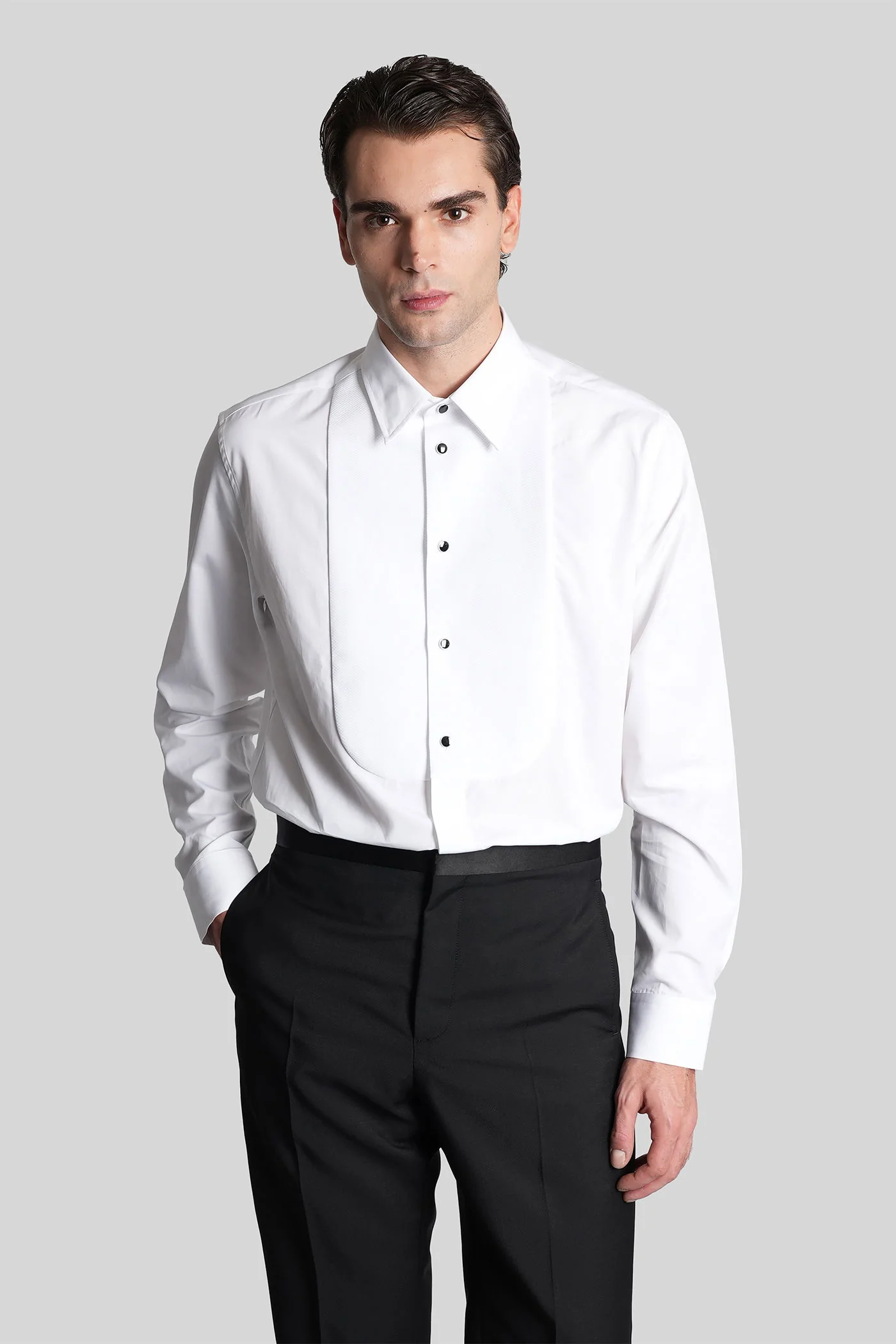 Shirt in white cotton - Image 6