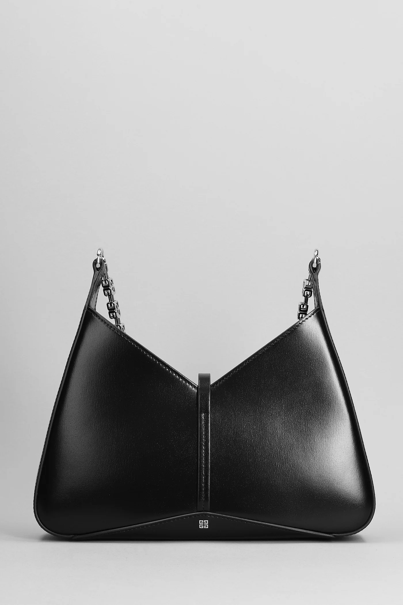 Shoulder bag in black leather - Image 3