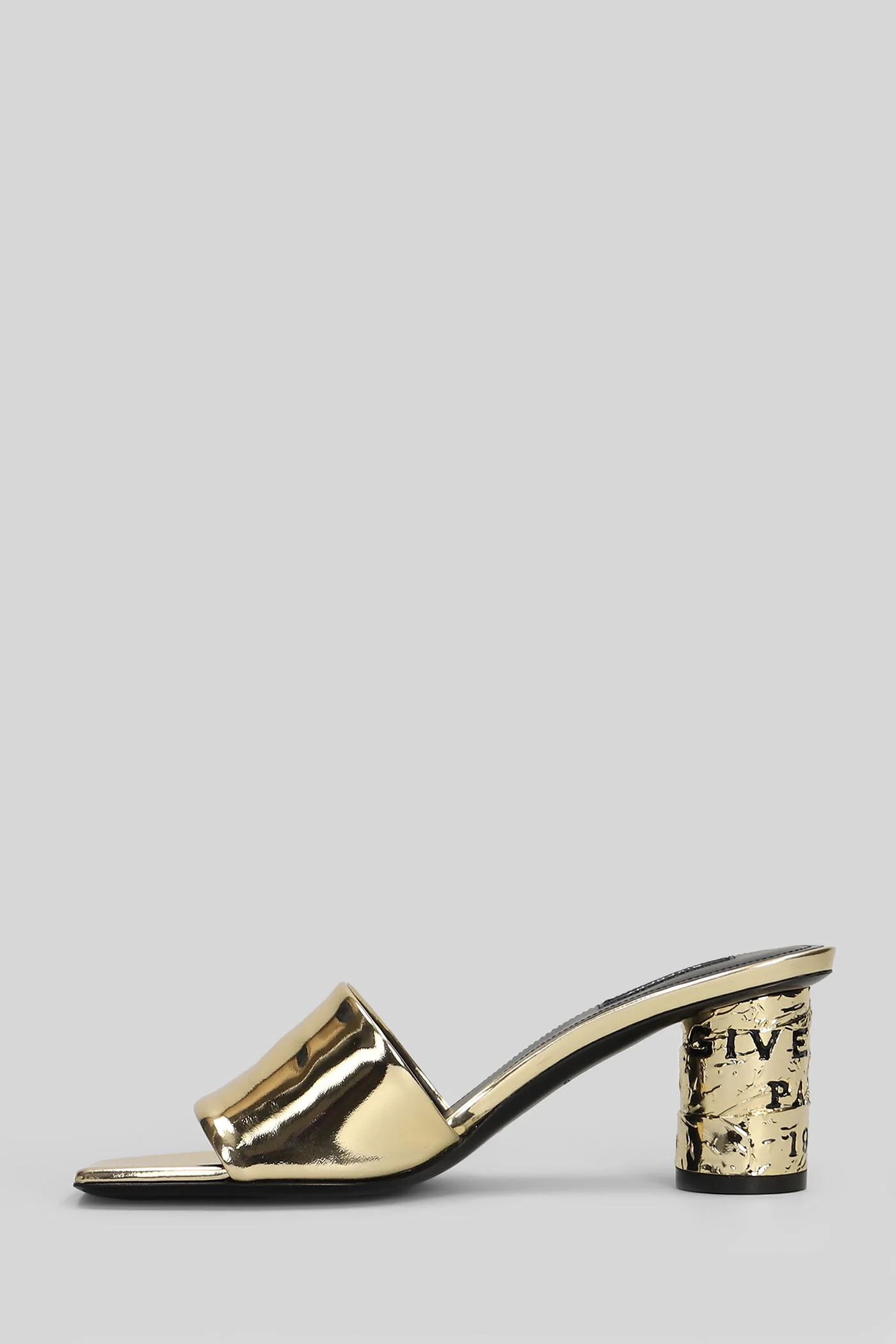 Slipper-Mule in gold leather - Image 3