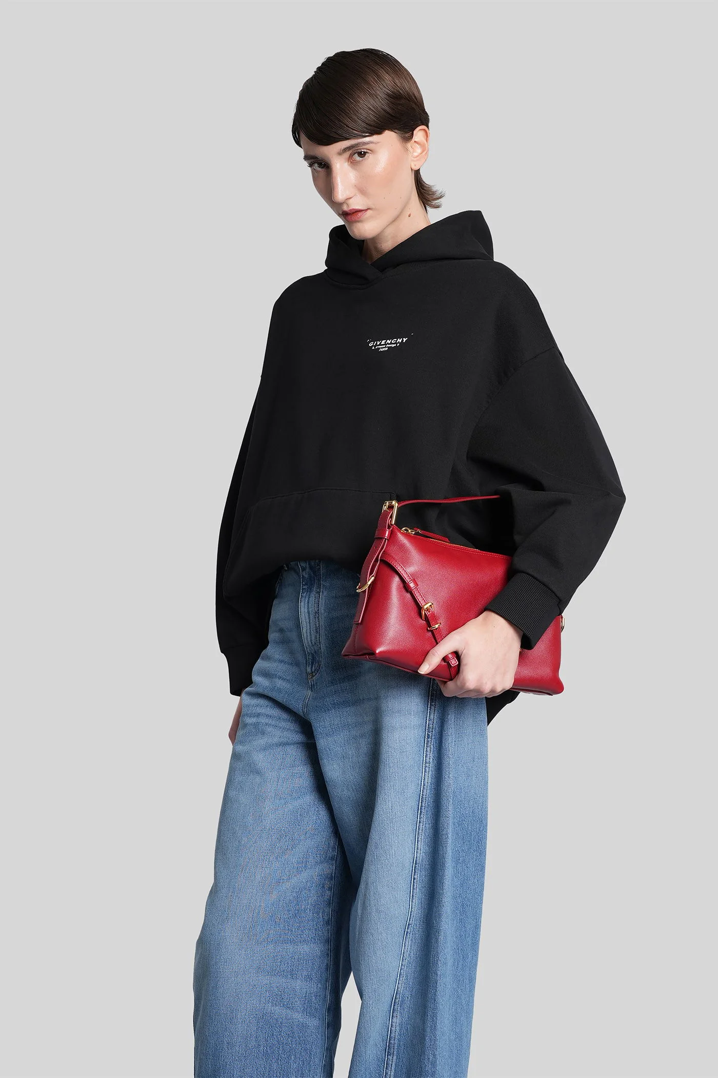 Sweatshirt in black cotton - Image 2
