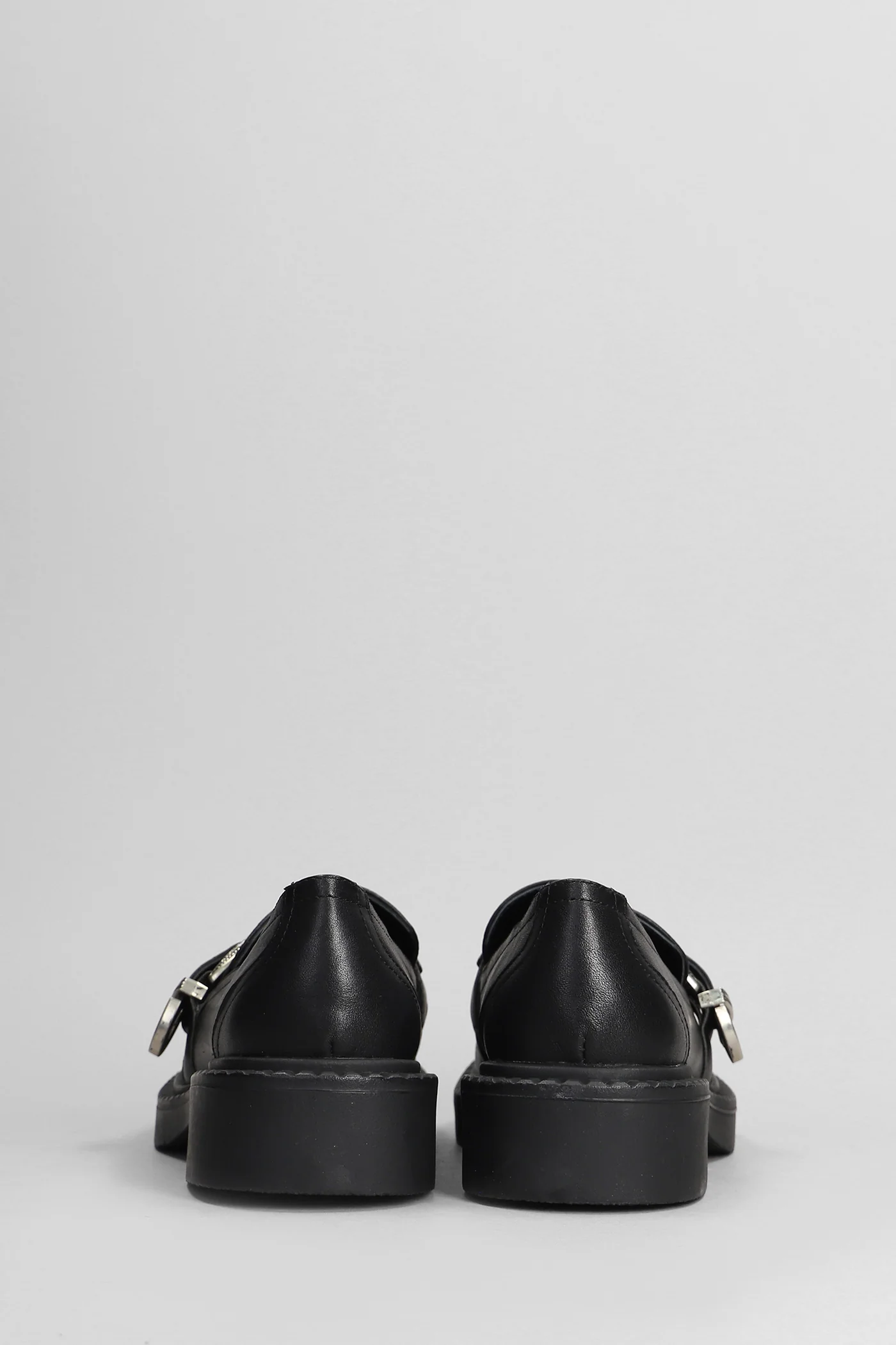 Bilou Loafers in black leather - Image 4