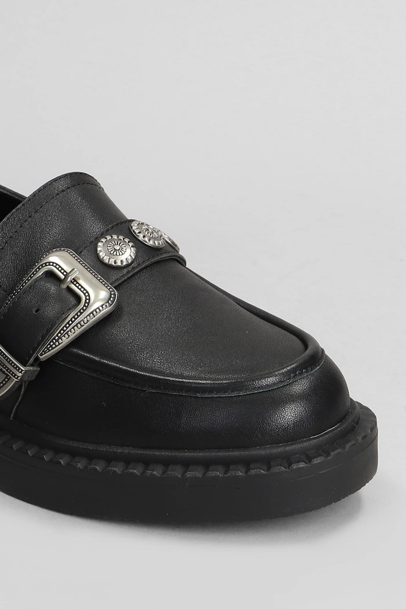 Bilou Loafers in black leather - Image 5