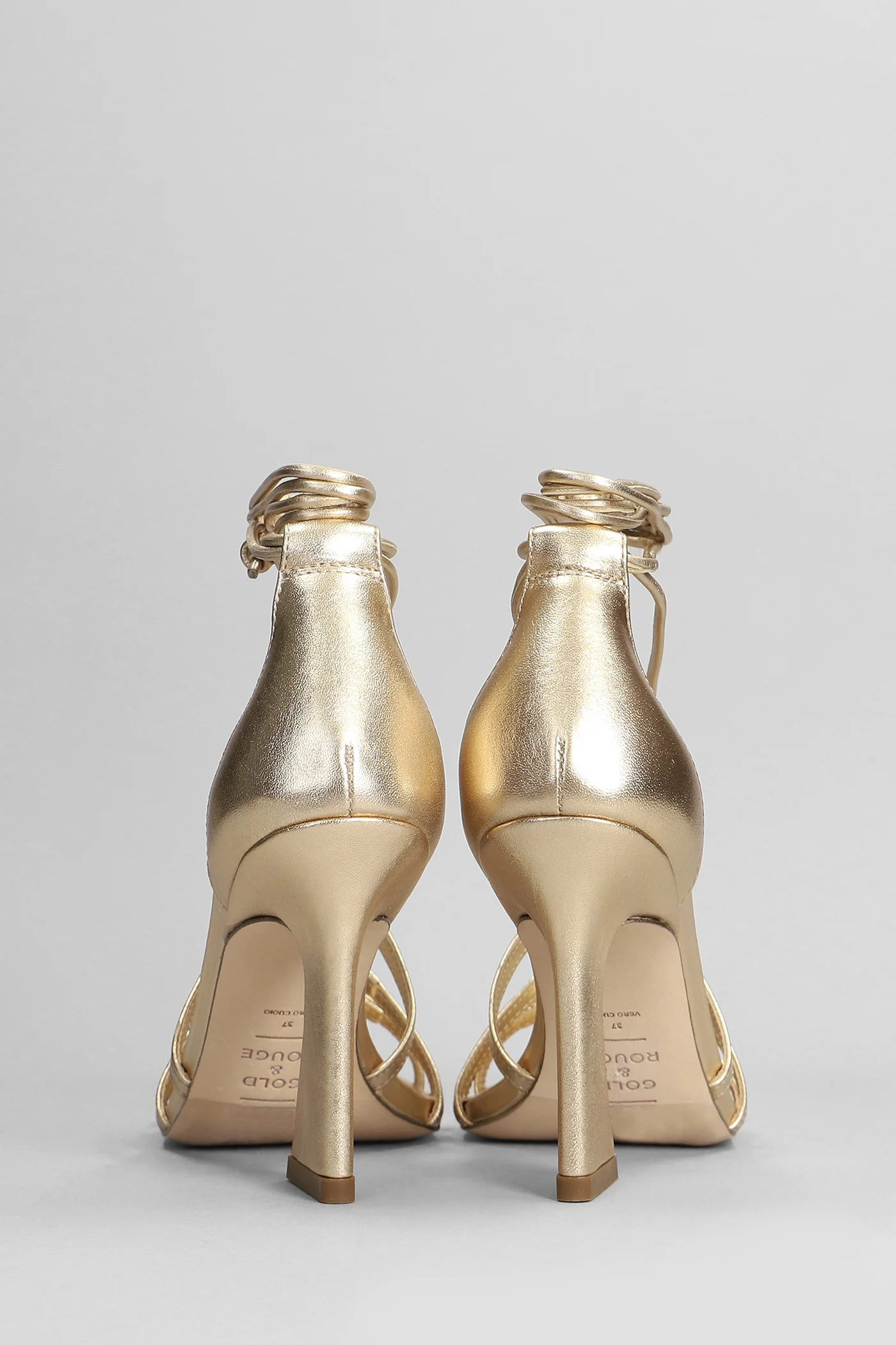 Butia Sandals in gold leather - Image 4