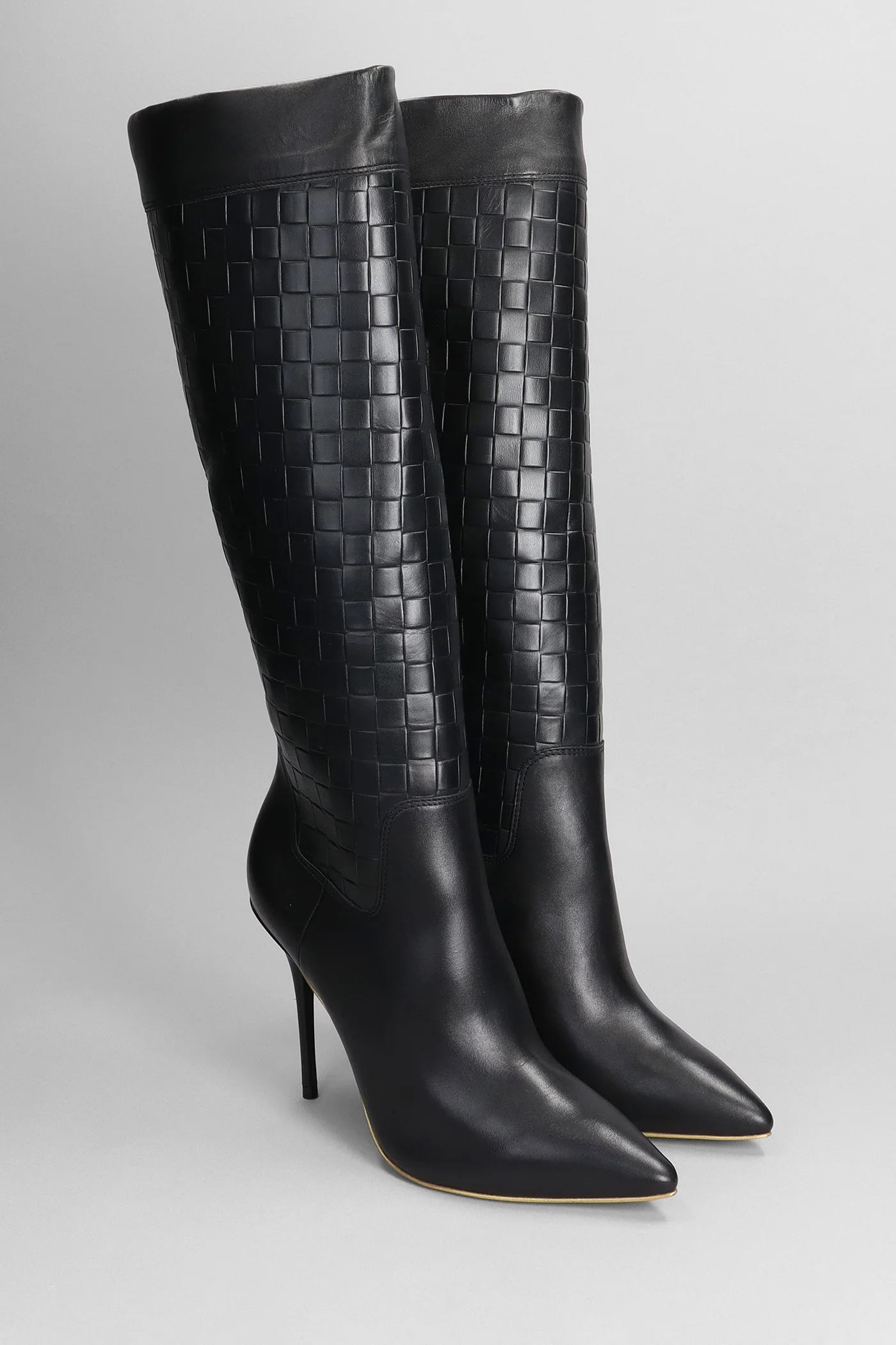 Eta High heels boots in black leather - Image 2