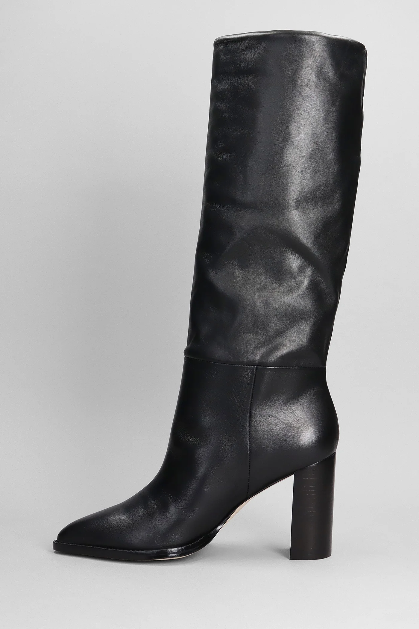 Kacta High heels boots in black leather - Image 3