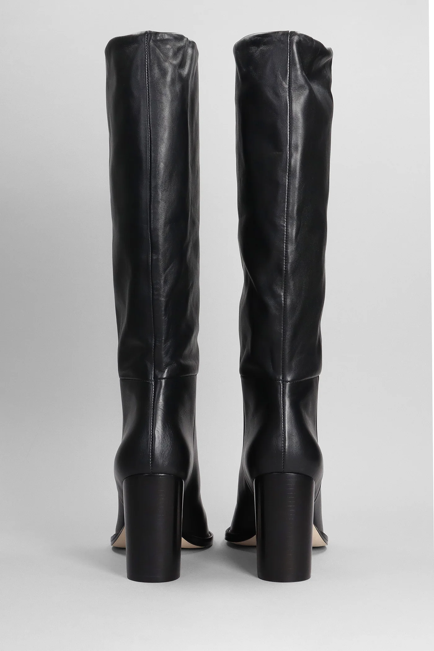 Kacta High heels boots in black leather - Image 4