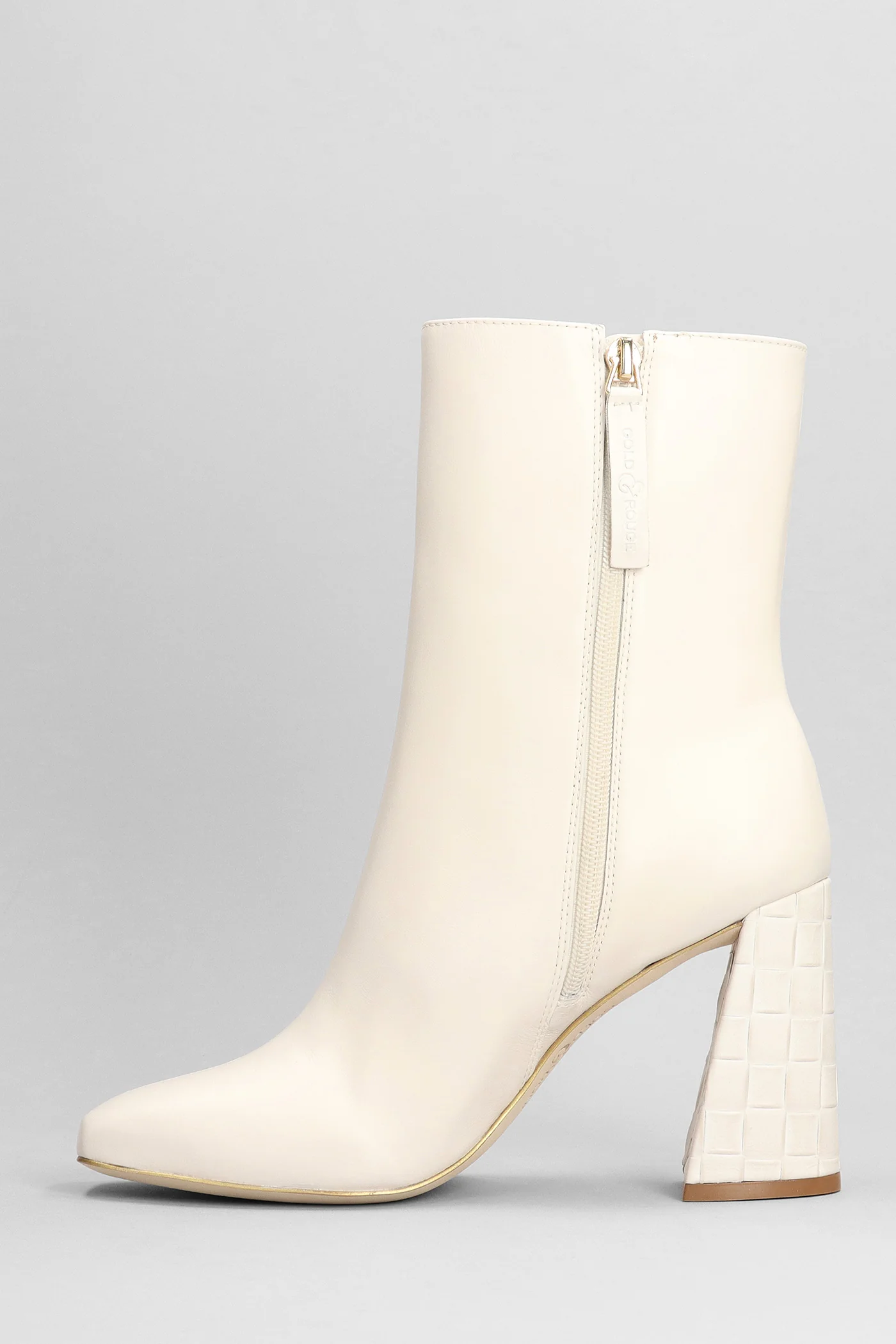 Markab High heels Ankle boots in white leather - Image 3