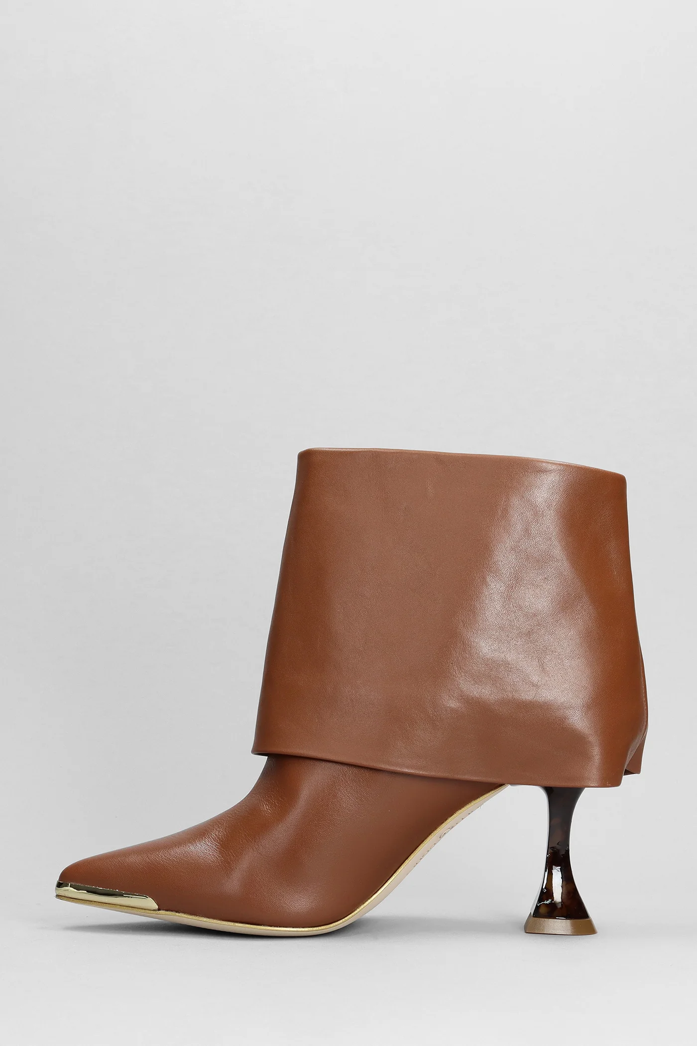 Orfy High heels Ankle boots in brown leather - Image 3