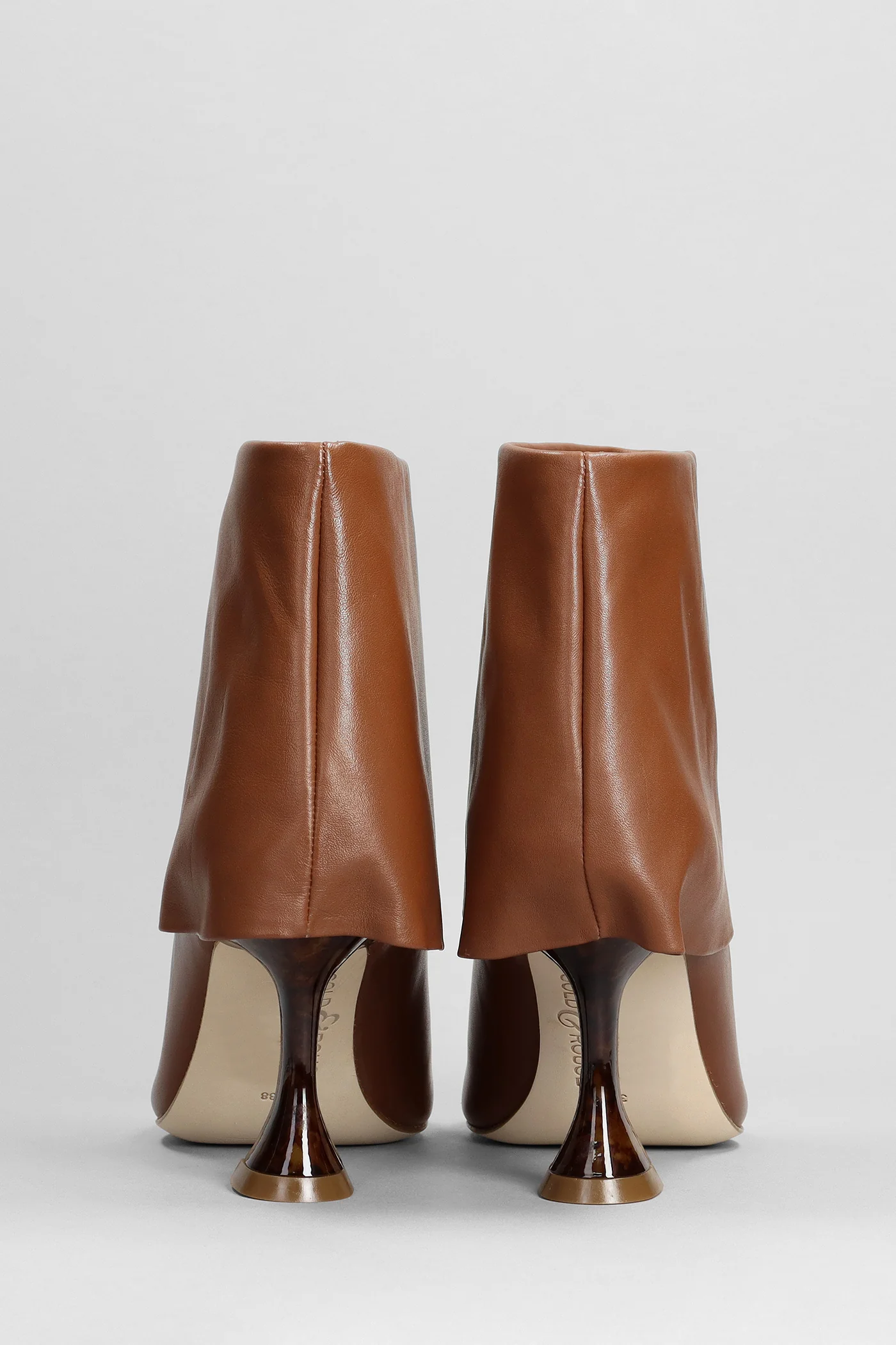 Orfy High heels Ankle boots in brown leather - Image 4
