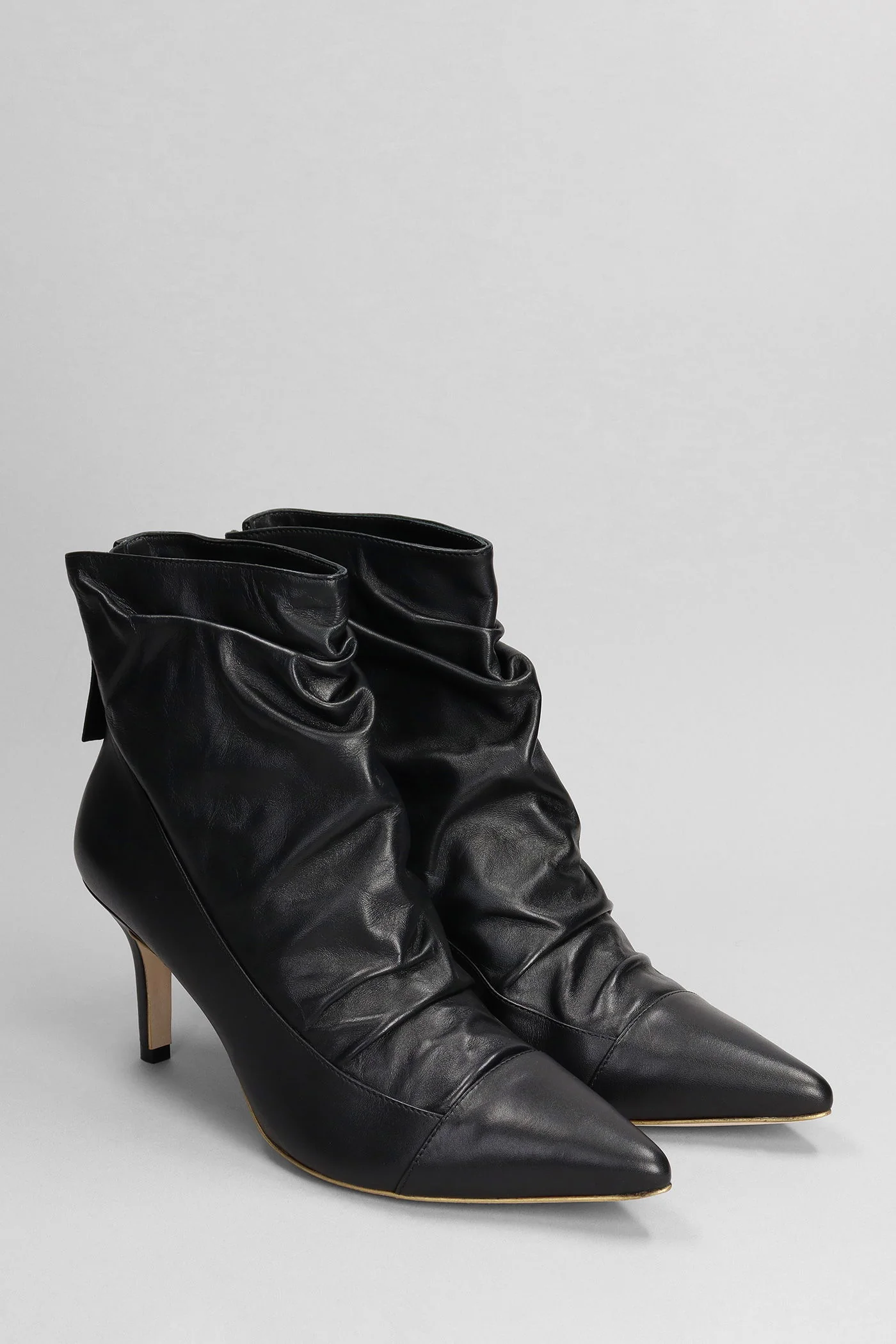 Zeus High heels Ankle boots in black leather - Image 2