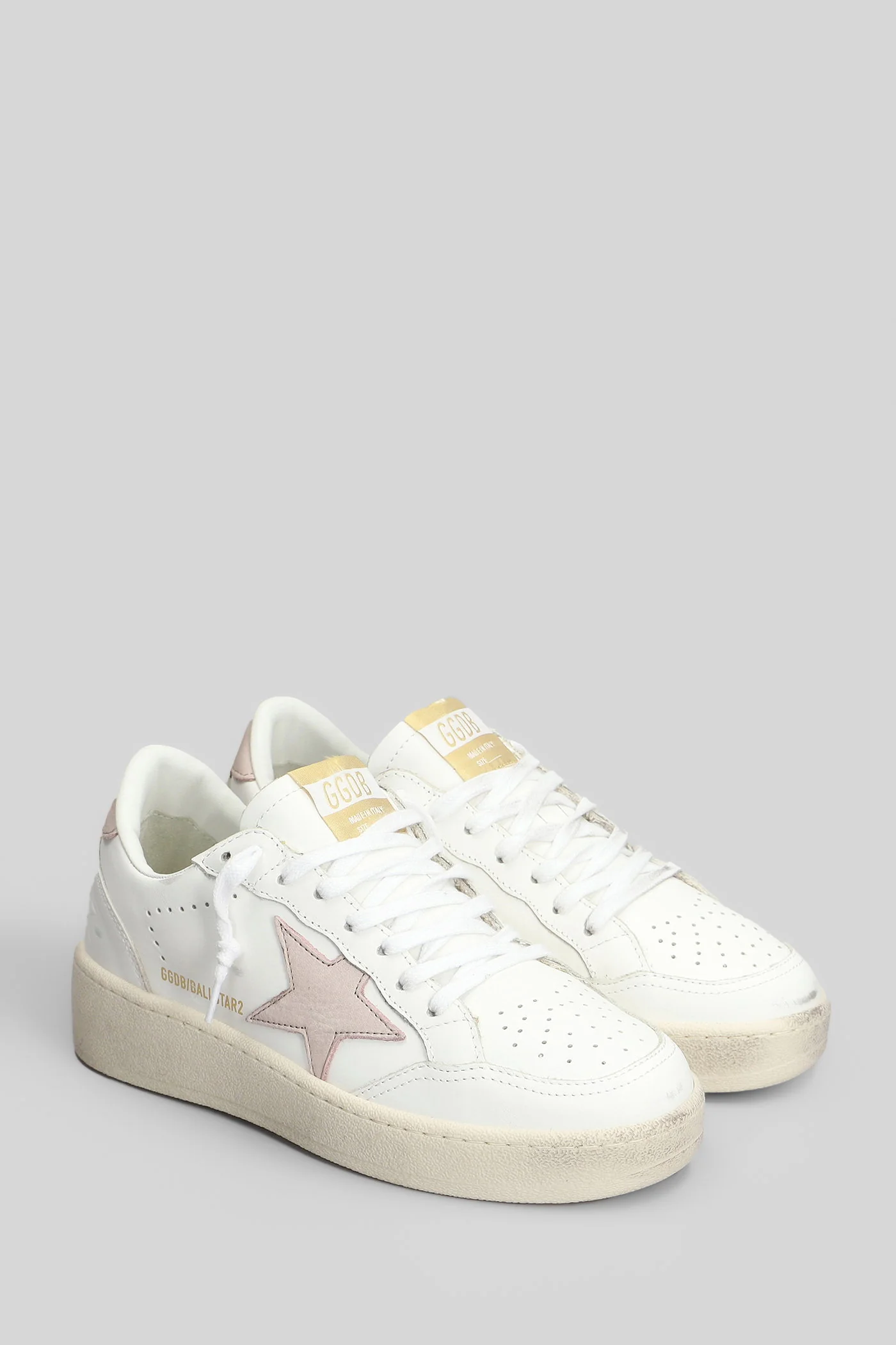 Ball Star 2 Sneakers in white leather - Image 2