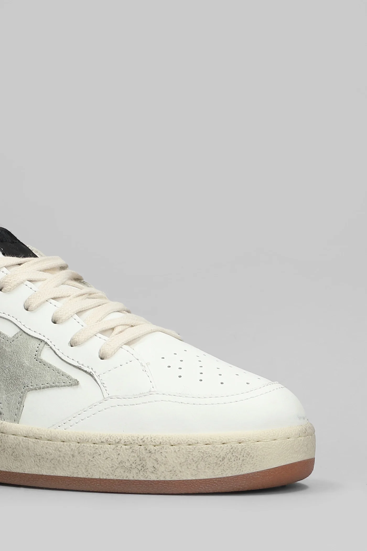 Ball Star 2 Sneakers in white leather - Image 5