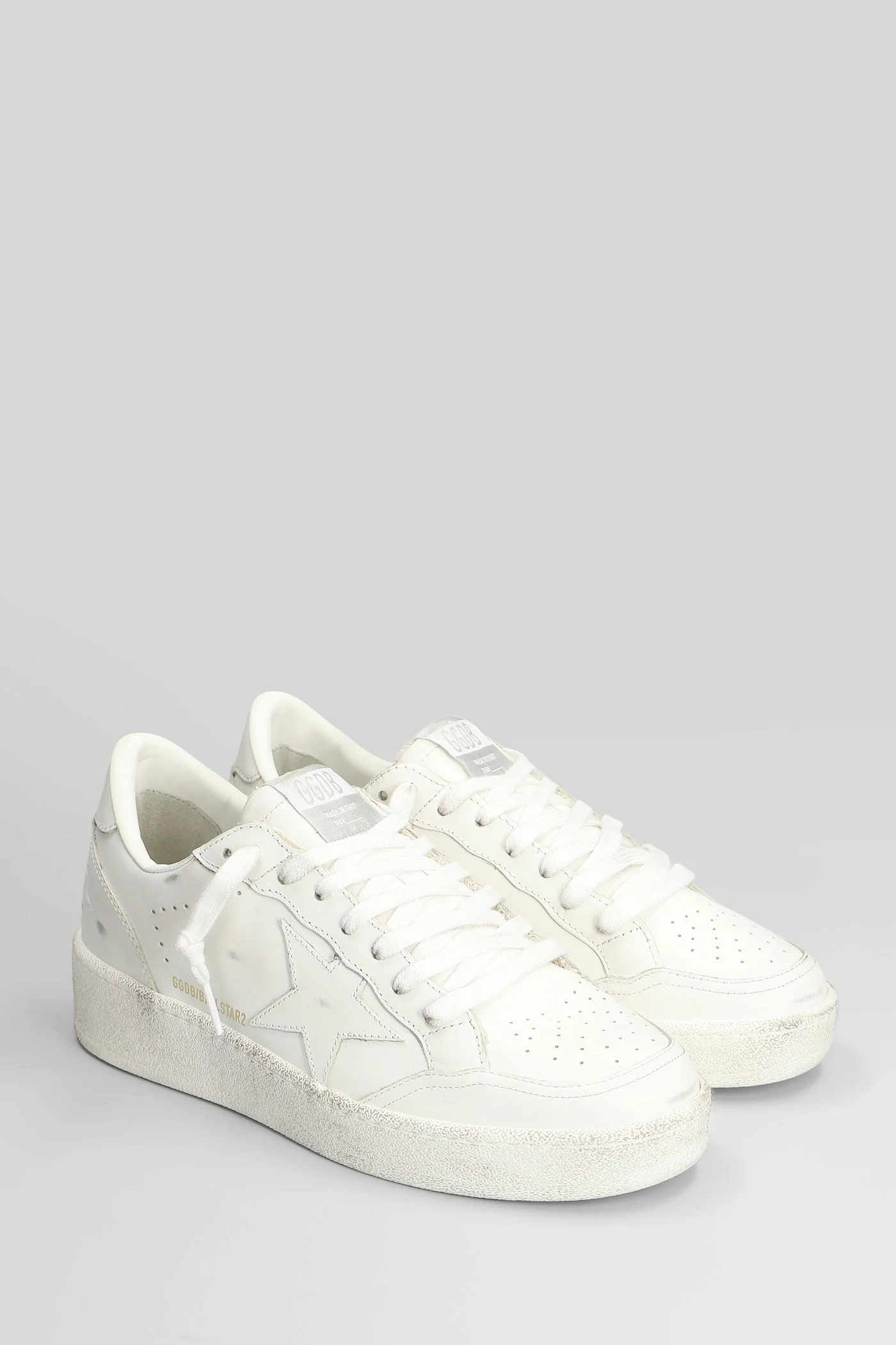 Ball Star 2 Sneakers in white leather - Image 2