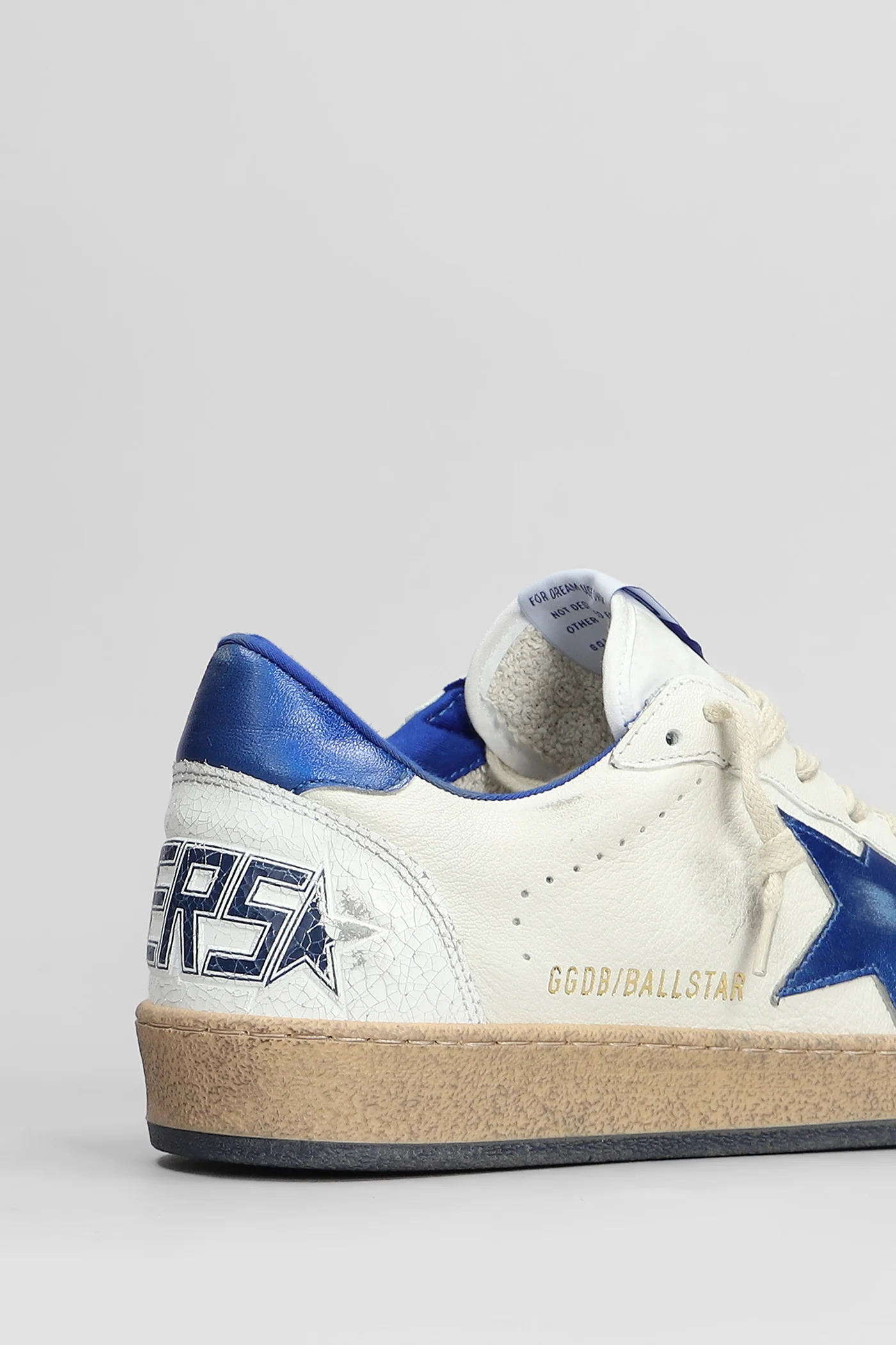 Ball Star Sneakers in white leather - Image 5