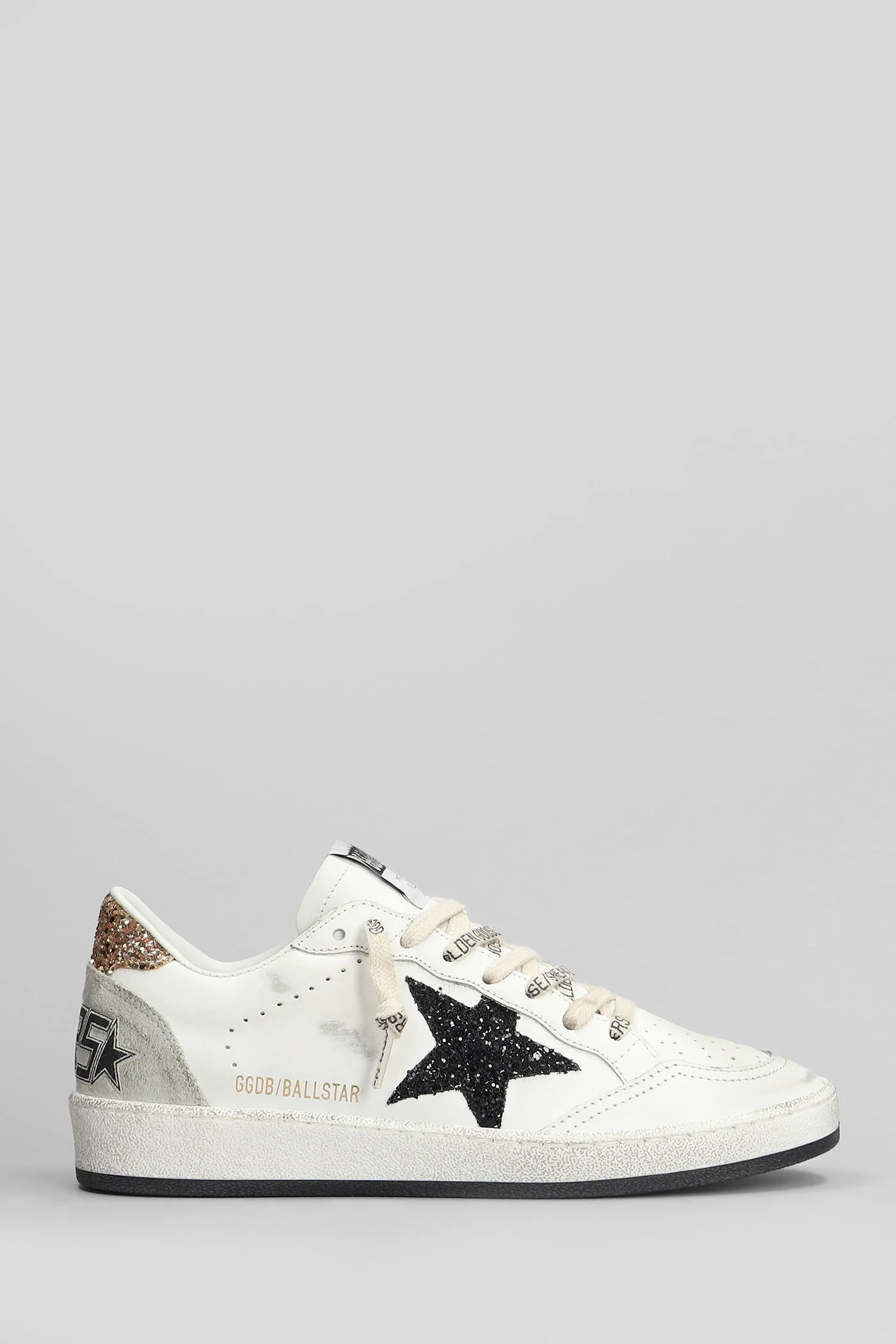 Ball Star Sneakers in white leather