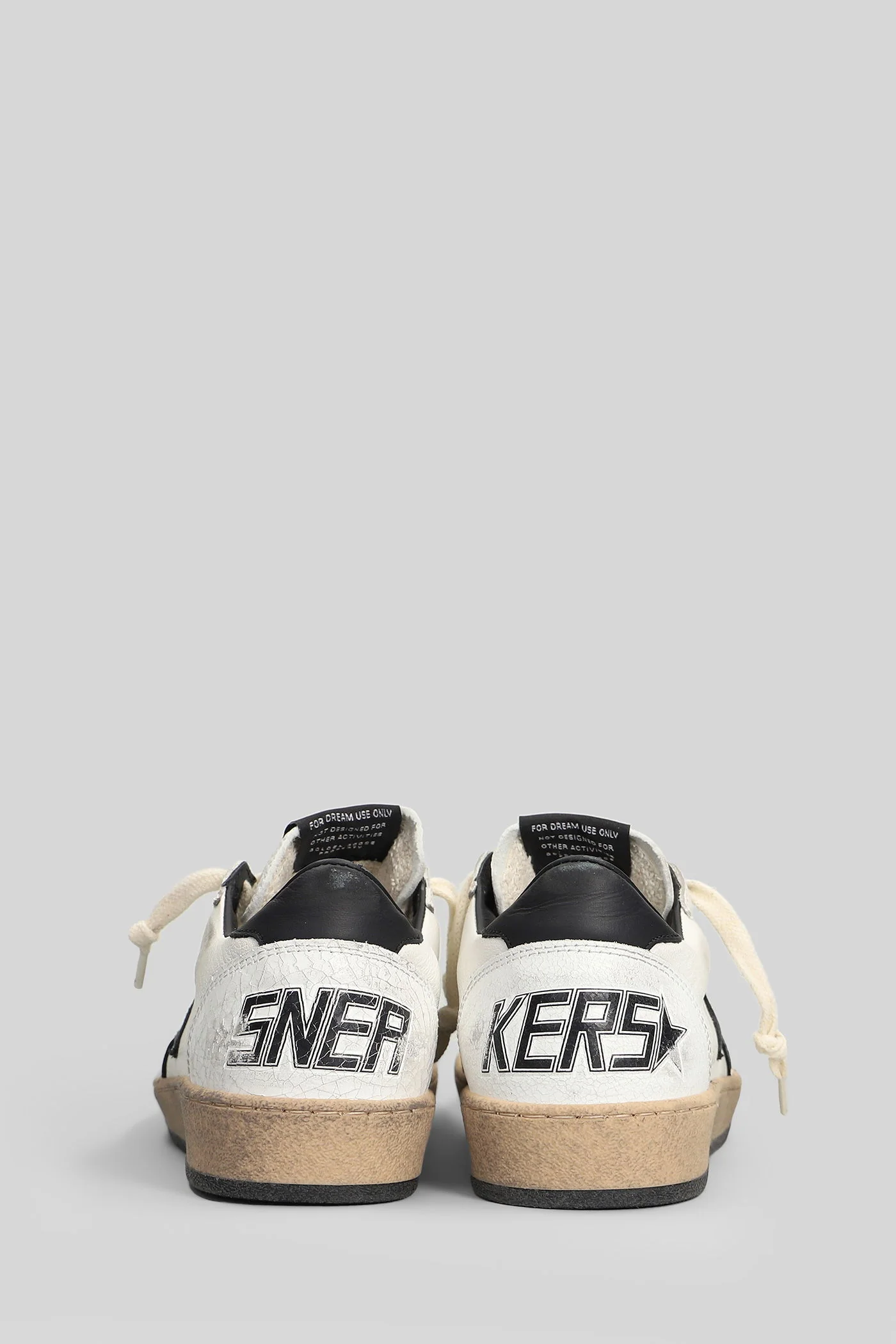 Ball Star Sneakers in white leather - Image 4