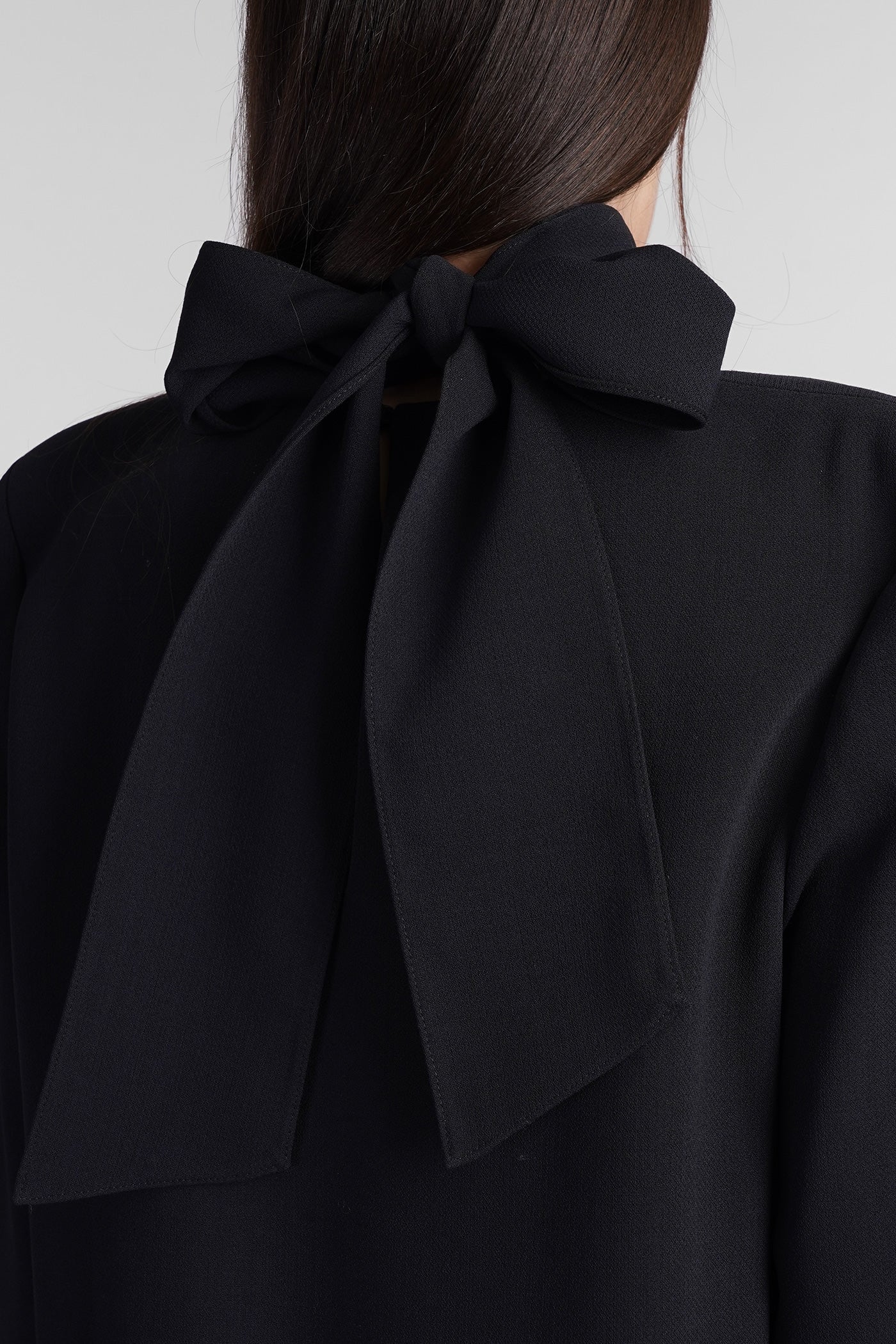Dress woman  in blue wool - Image 5