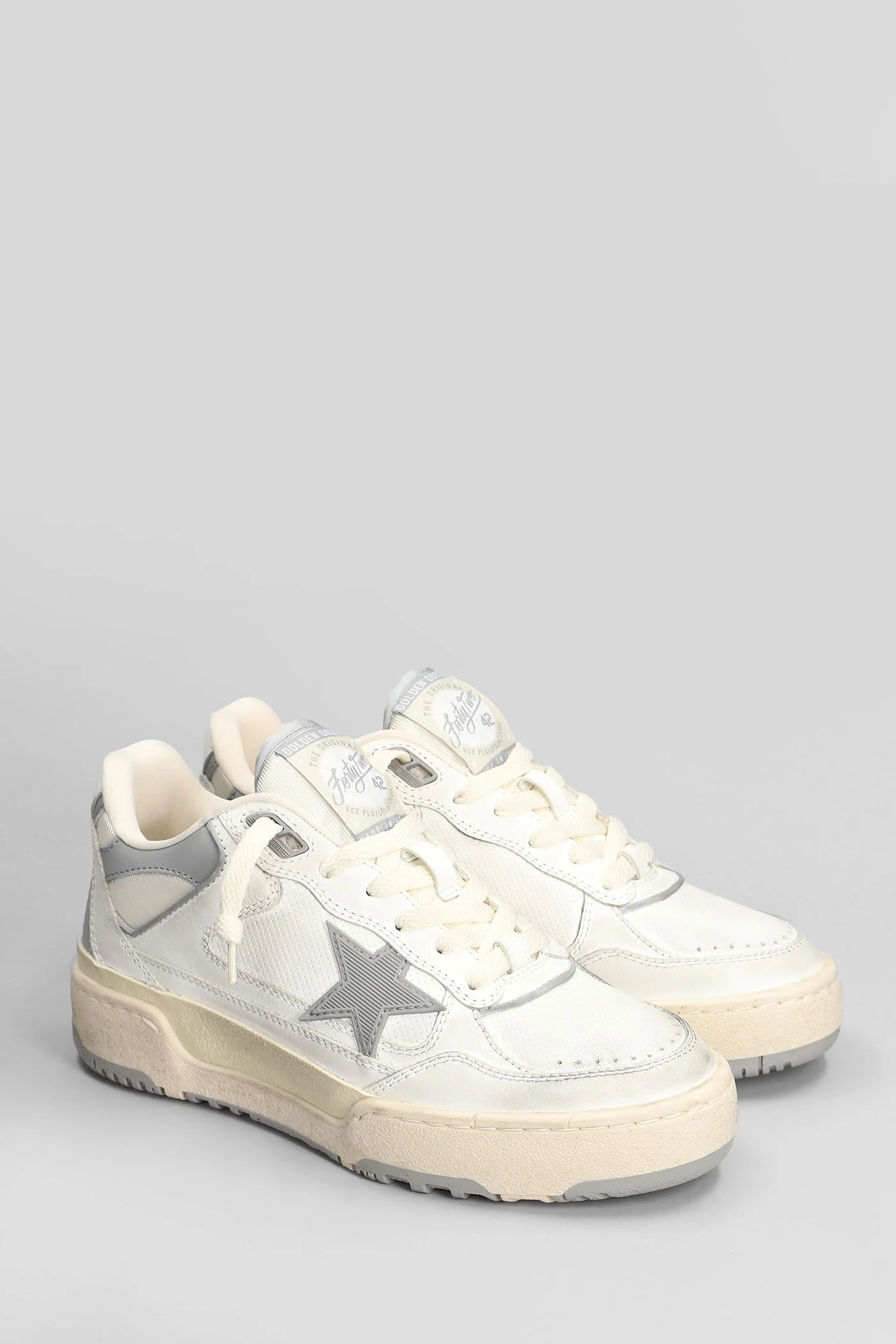 Forty 2 Sneakers in white leather - Image 2