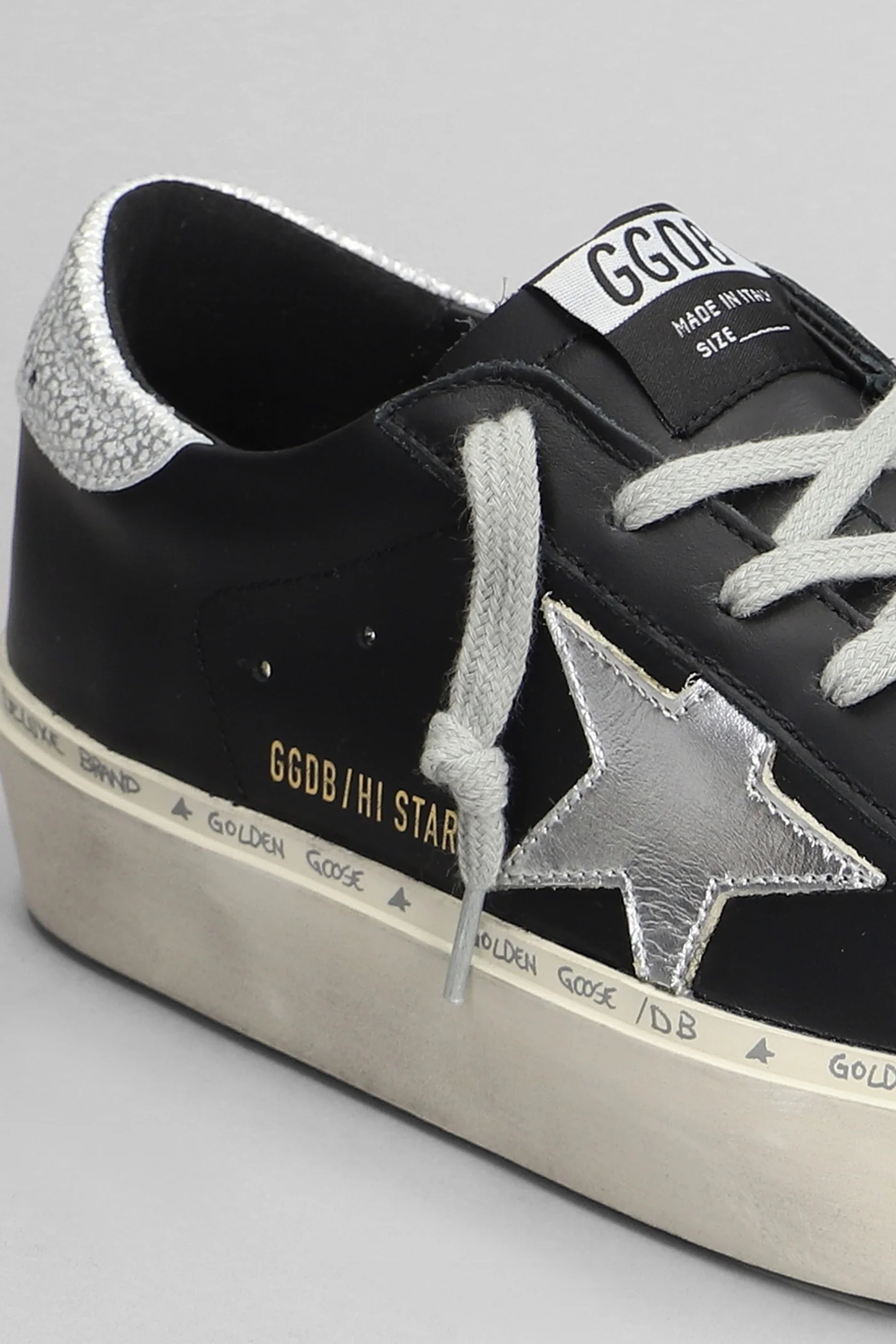 Hi Star Sneakers in black leather - Image 5