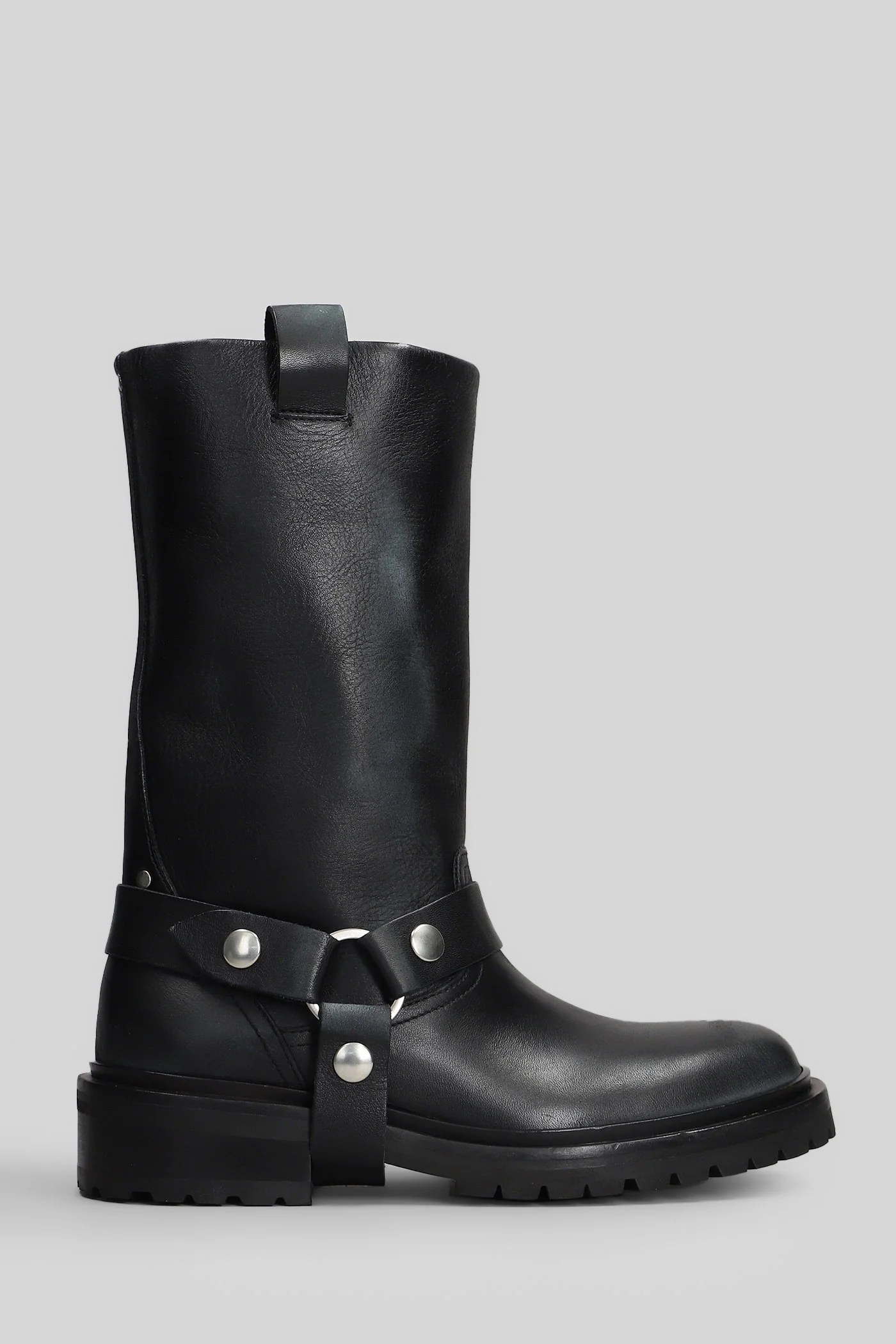 Kurt low heels Ankle boots in black leather