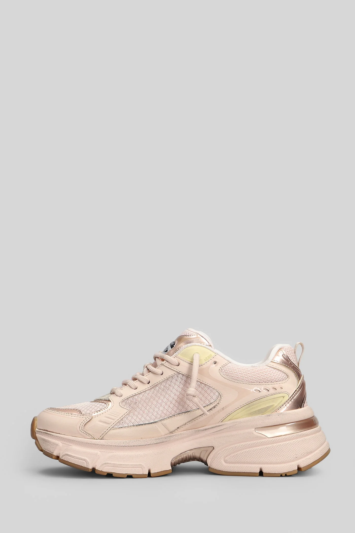 Lightstar Sneakers in rose-pink leather and fabric - Image 3