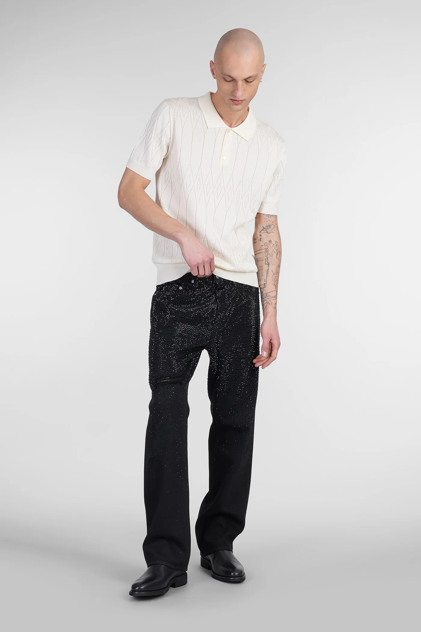 Loose Skate Jeans in black denim - Image 2