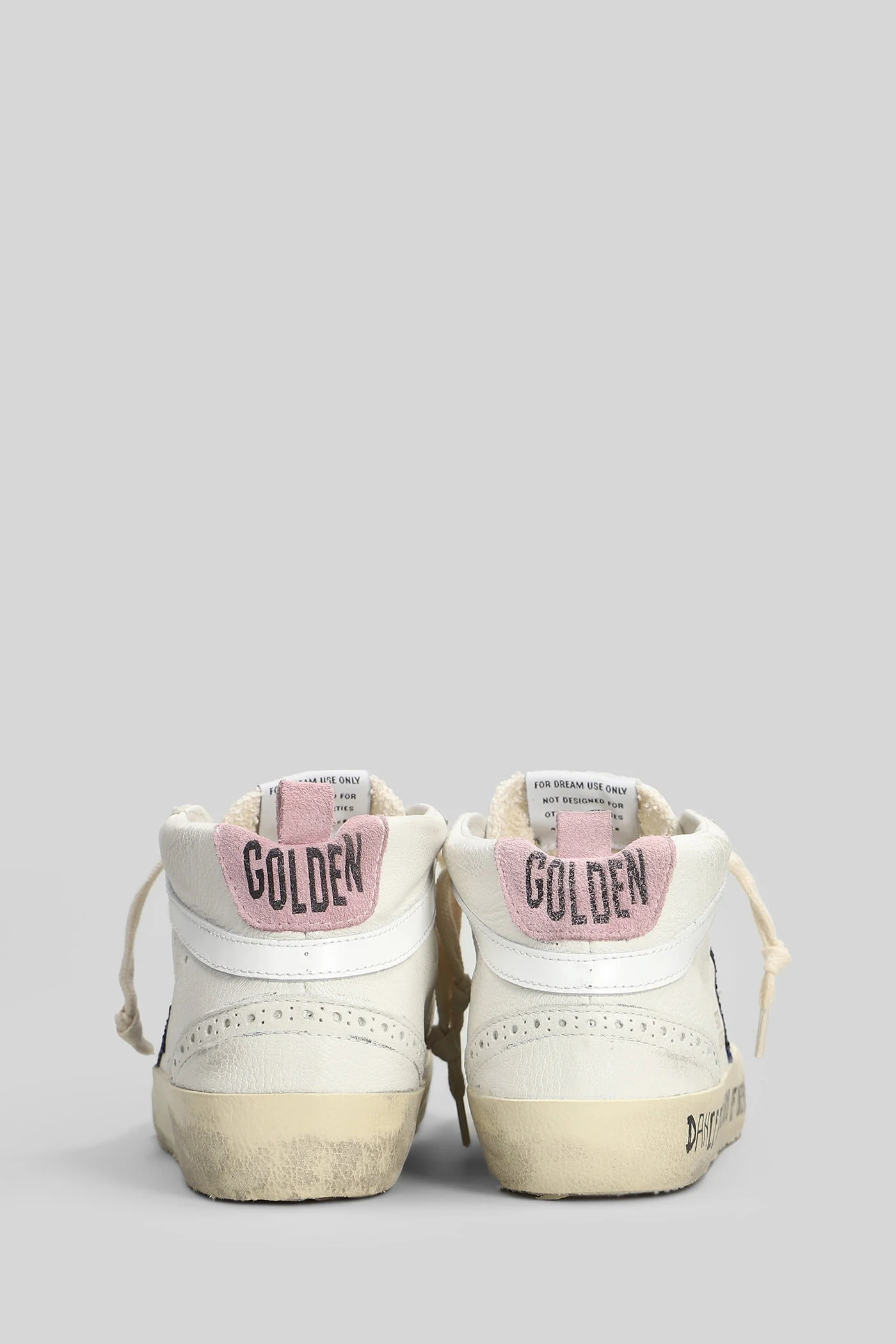 Mid Star Sneakers in white leather - Image 4